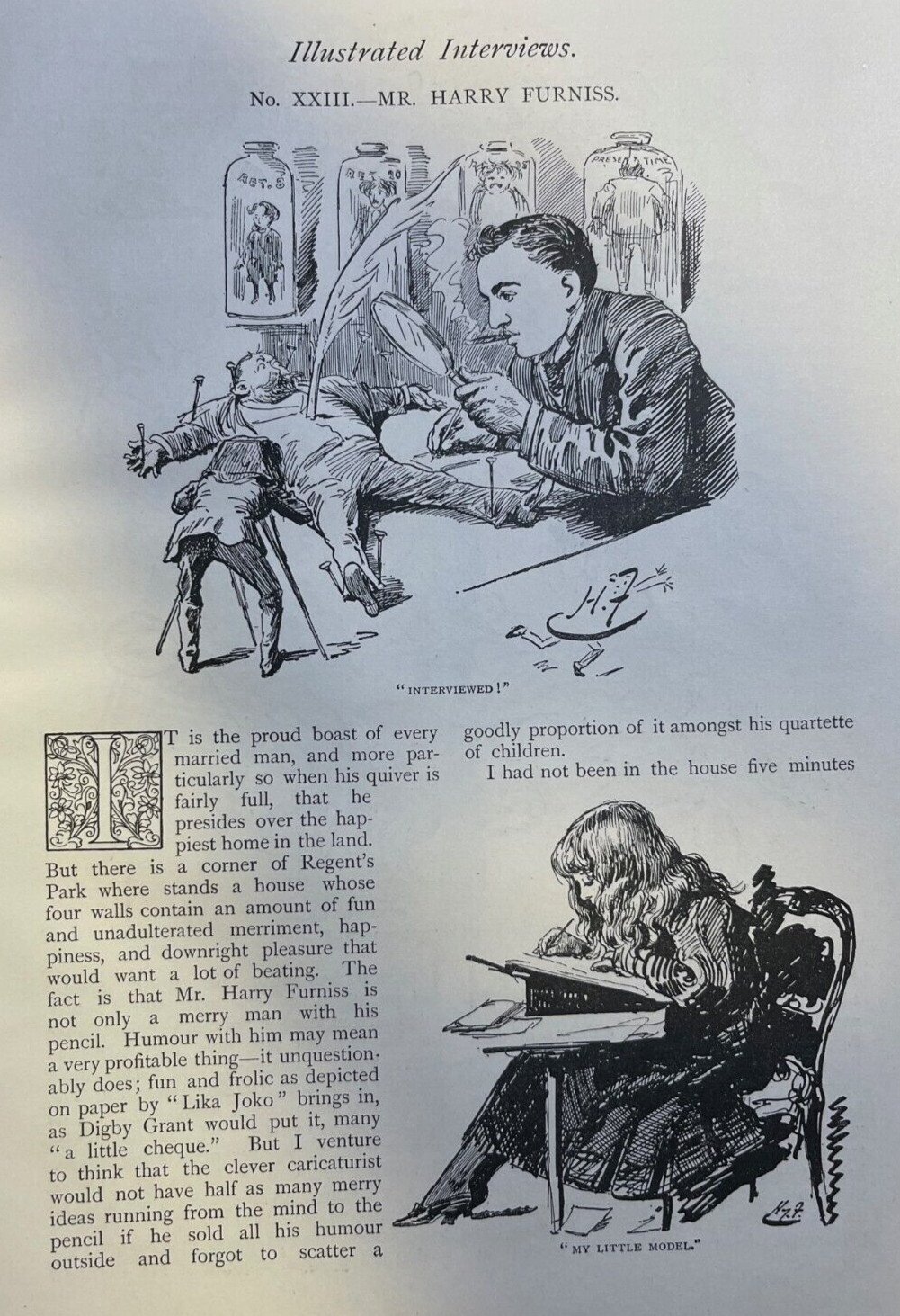 1893 English Artist Harry Furniss 1893 English Artist Harry Furniss