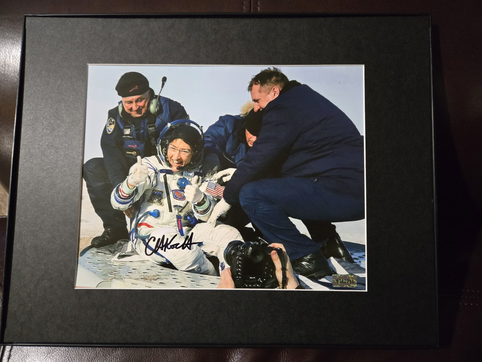 NASA ARTEMIS 2 ASTRONAUT CHRISTINA KOCH SIGNED AUTOGRAPHED 8X10 FRAMED PHOTO COA NASA ARTEMIS 2 ASTRONAUT CHRISTINA KOCH SIGNED AUTOGRAPHED 8X10 FRAMED PHOTO COA