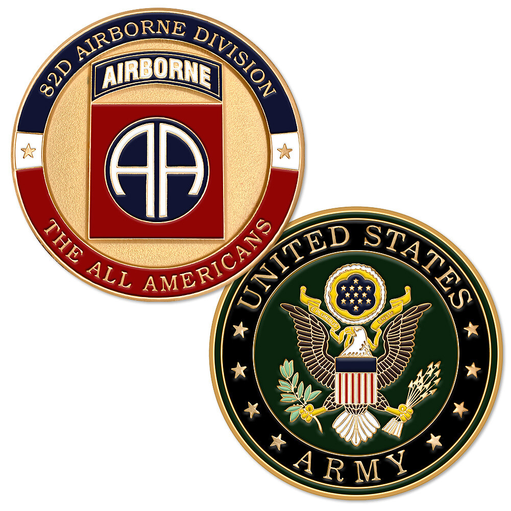 NEW U.S. Army Fort Bragg 82nd Airborne Division Challenge Coin. NEW U.S. Army Fort Bragg 82nd Airborne Division Challenge Coin.