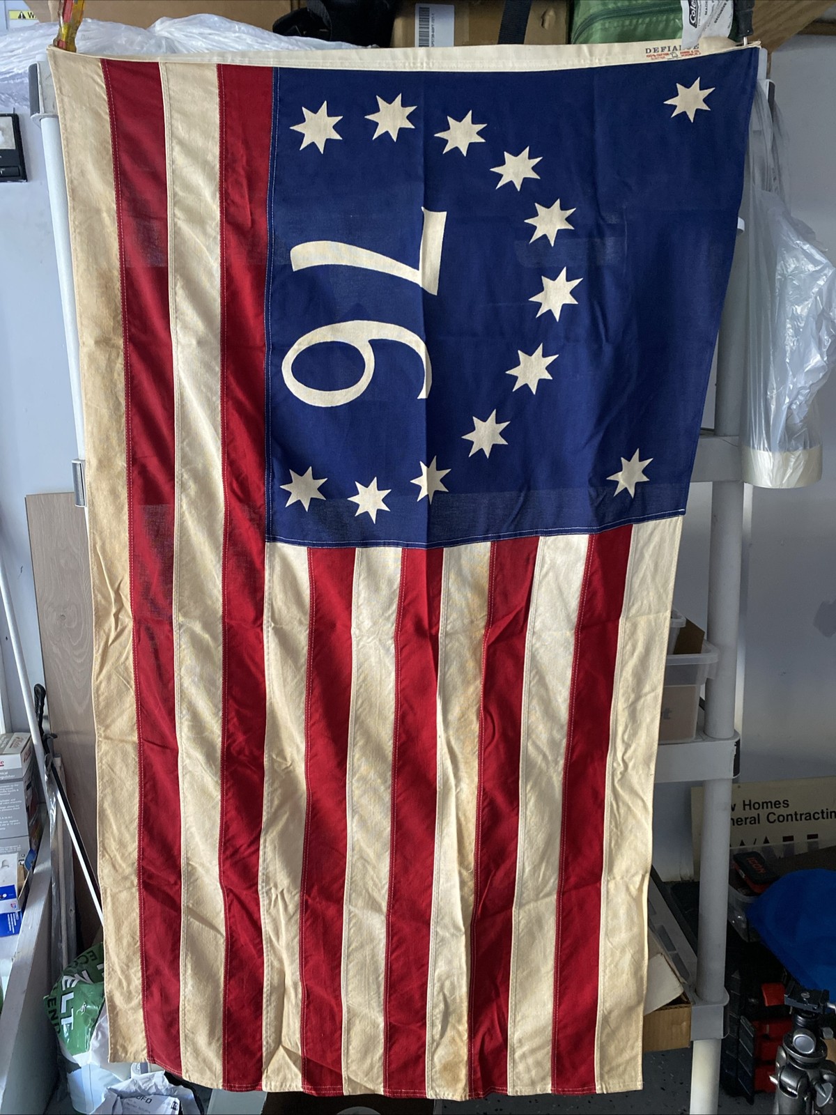 Vintage Annin Defiance 1976 Bicentennial 76 American Flag 33.5”x55” USA  Cotton