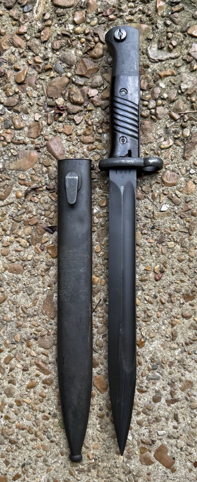 Vintage Israeli / German M1949 K98 Mauser Bayonet With Sheath Very Fine Vintage Israeli / German M1949 K98 Mauser Bayonet With Sheath Very Fine
