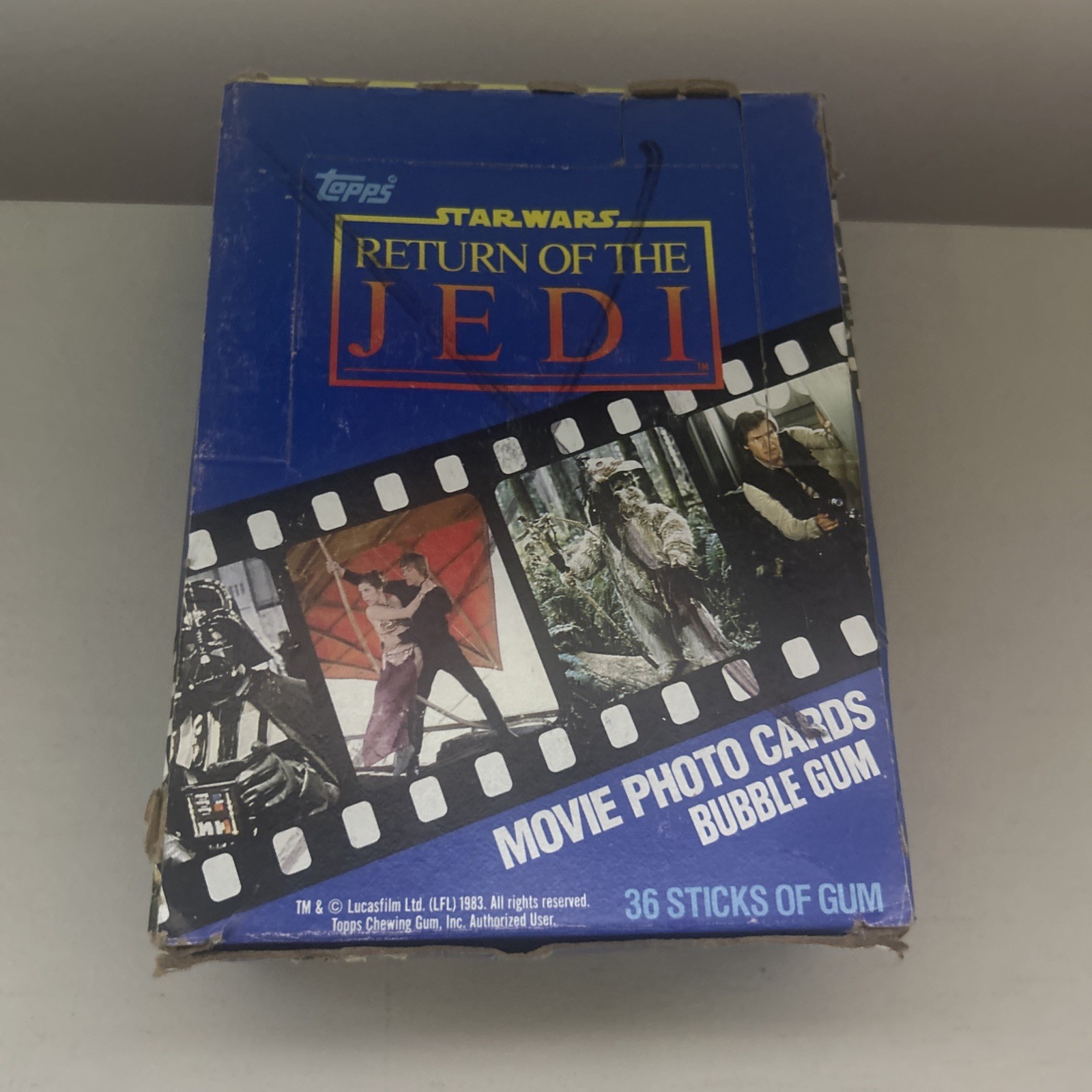1983 Topps Star Wars Return of the Jedi Series 1 Wax Box 33 of 36 SEALED Packs 1983 Topps Star Wars Return of the Jedi Series 1 Wax Box 33 of 36 SEALED Packs