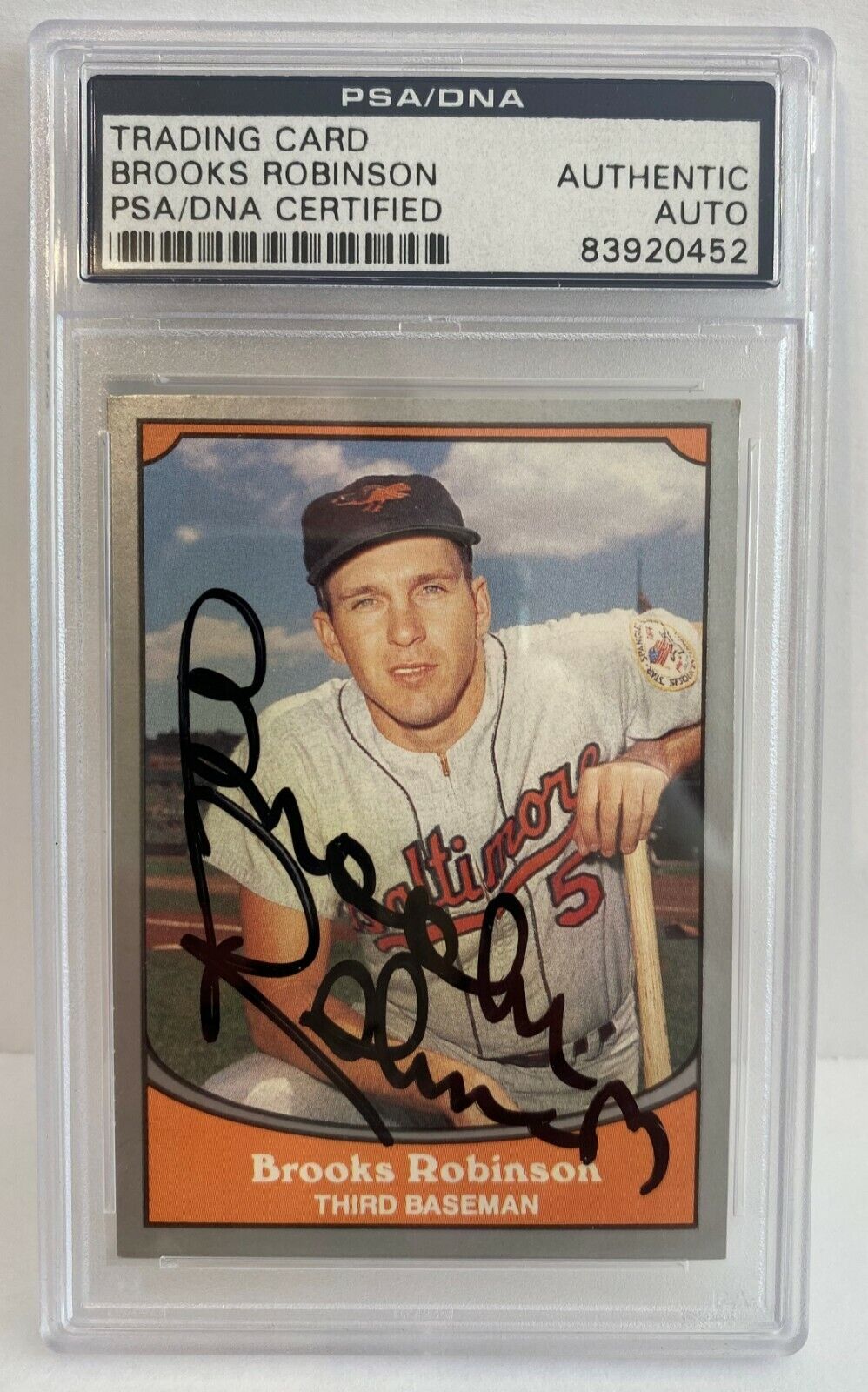 Brooks Robinson - 1990 Baseball Legends Authentic Autograph PSA/DNA Signed Card