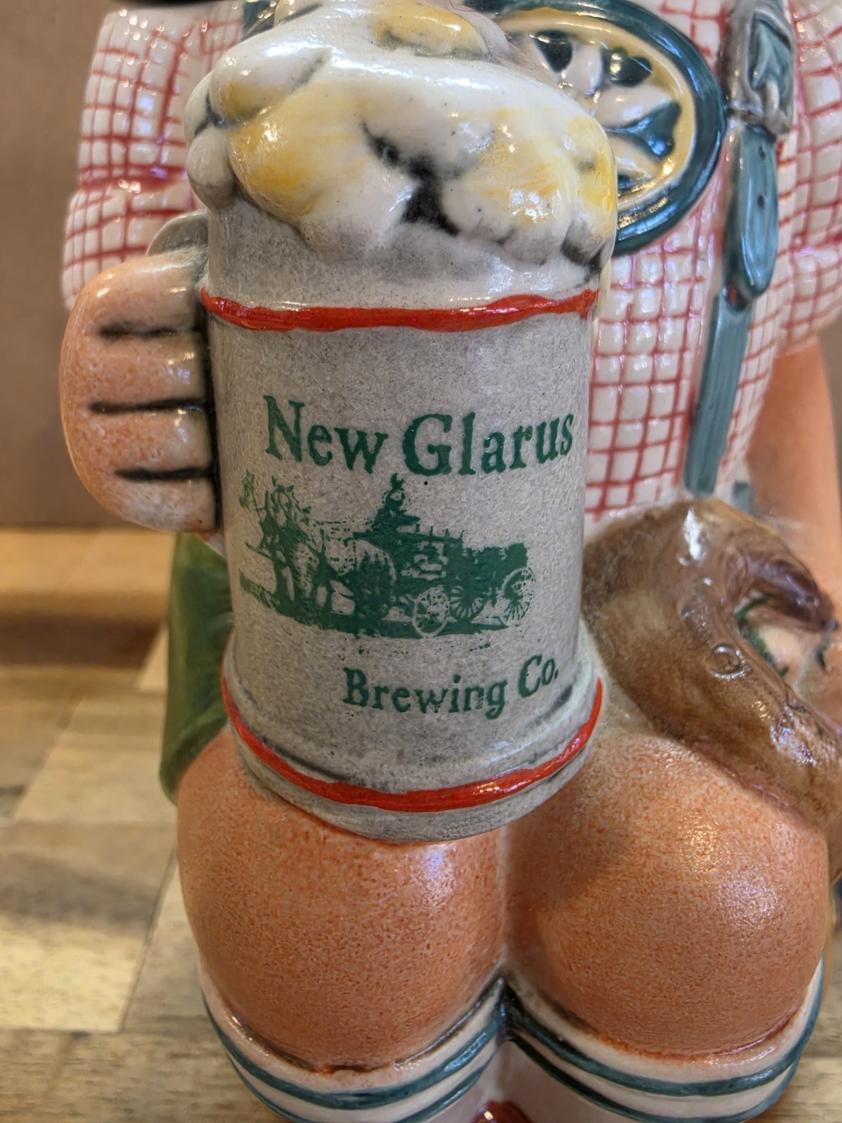 1993 New Glarus Brewing Co. beer stein (24 of 500) Bavarian man. 1993 New Glarus Brewing Co. beer stein (24 of 500) Bavarian man.