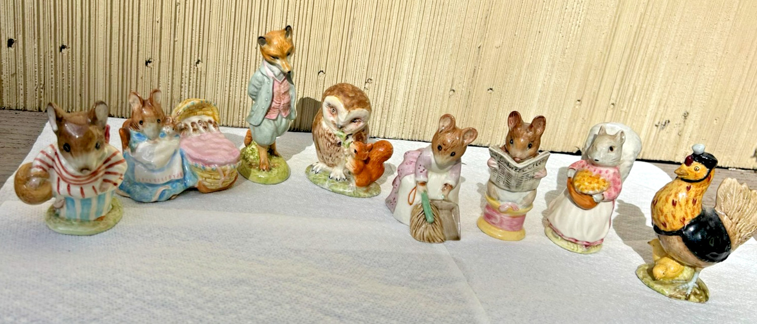 BEATRIX POTTER FIGURINES SET OF CUTIES BEATRIX POTTER FIGURINES SET OF CUTIES