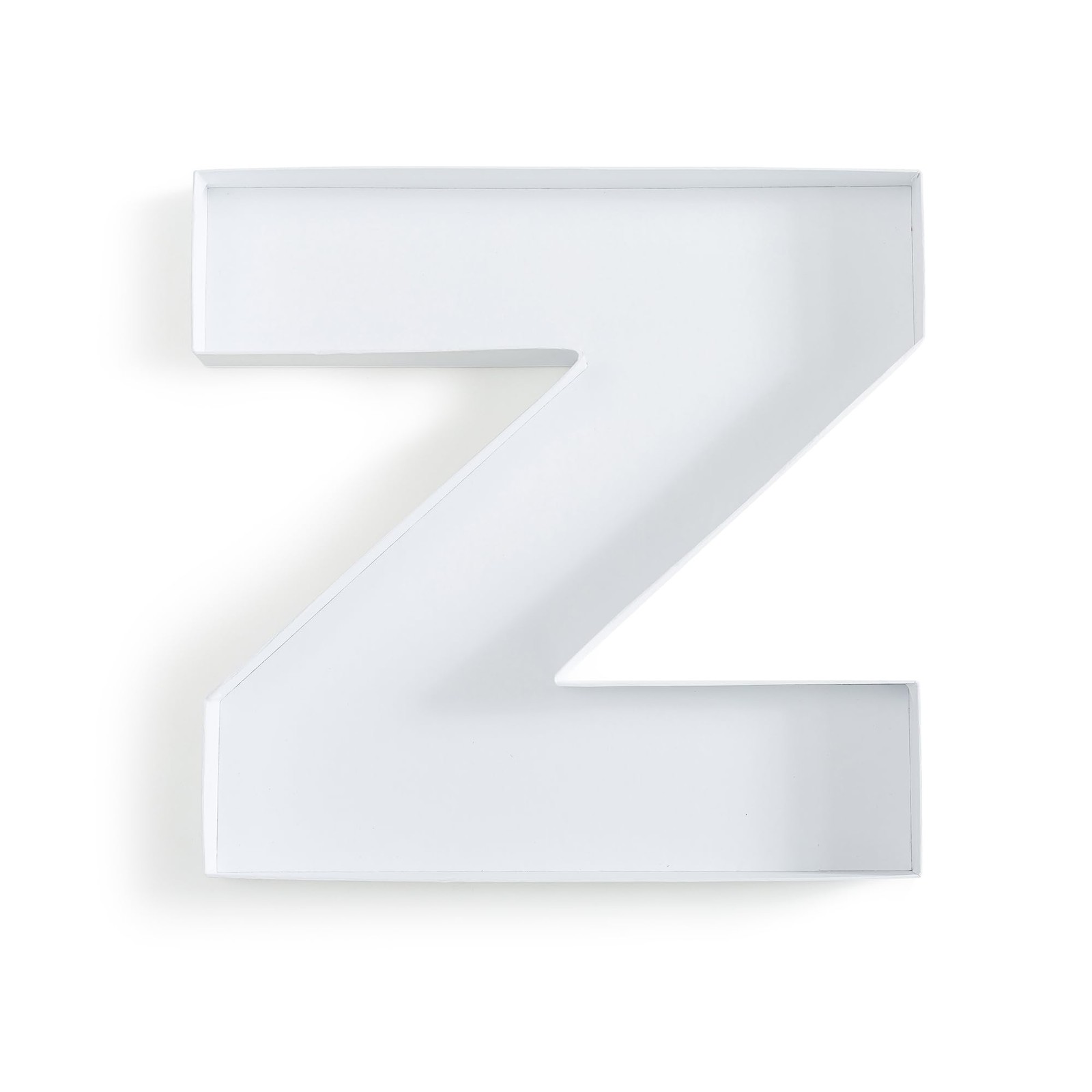 Letter Z Charcuterie Box Fillable Cardboard Tray for Candy Snack Serving