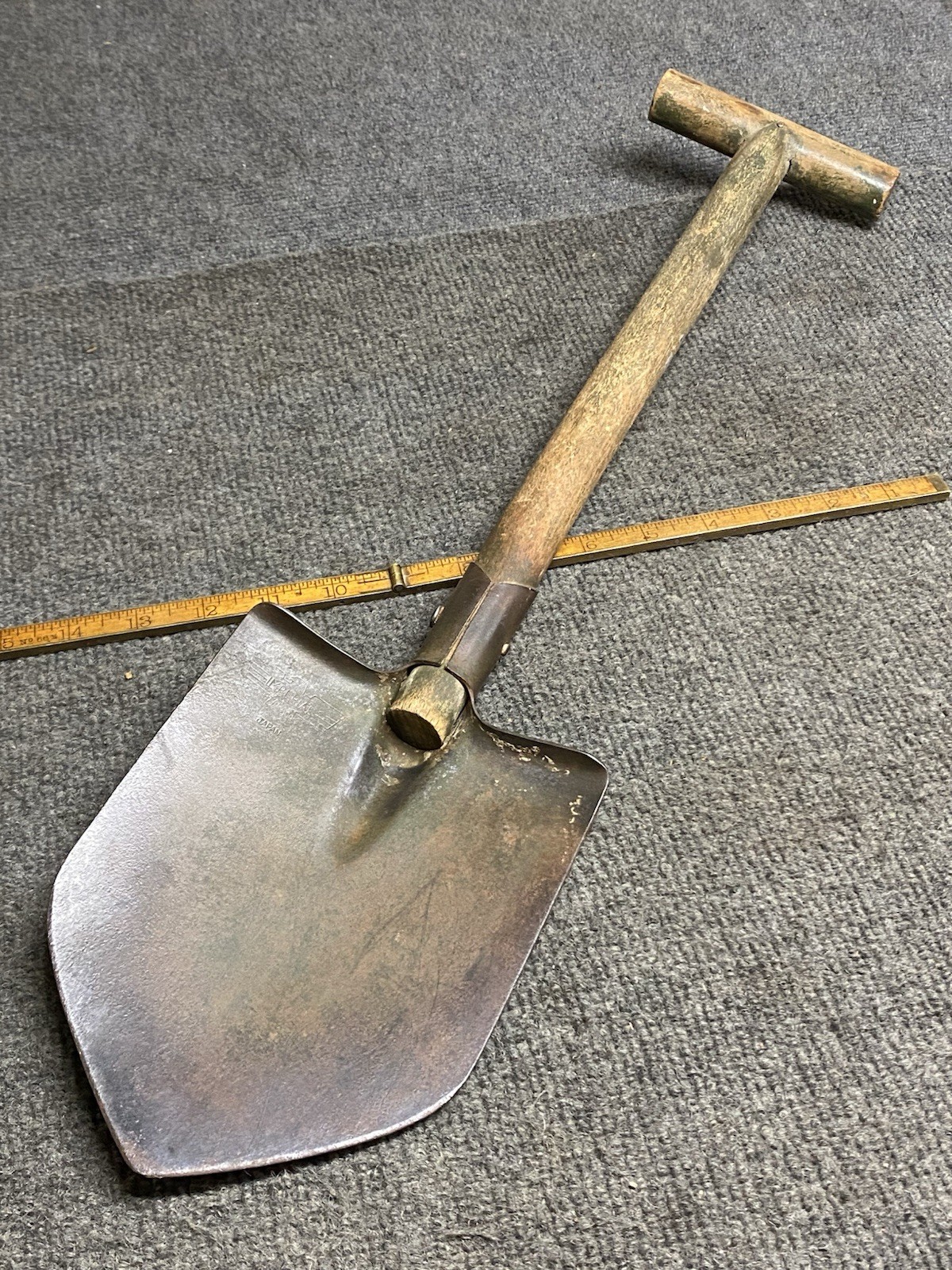 Vintage WWll Era Imperial Japanese Entrenching Tool T Handle Shovel Vintage WWll Era Imperial Japanese Entrenching Tool T Handle Shovel