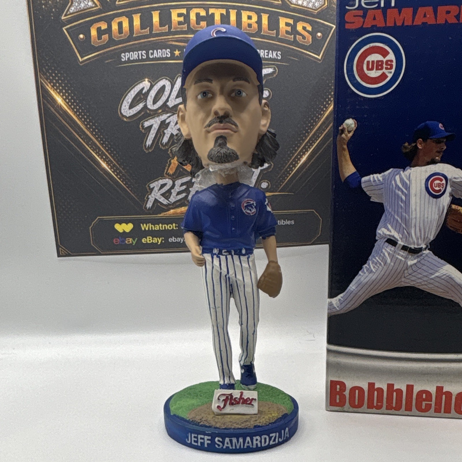 Fisher Jeff Samardzija Chicago Cubs Bobblehead 2011 Highlights w/ Box Fisher Jeff Samardzija Chicago Cubs Bobblehead 2011 Highlights w/ Box