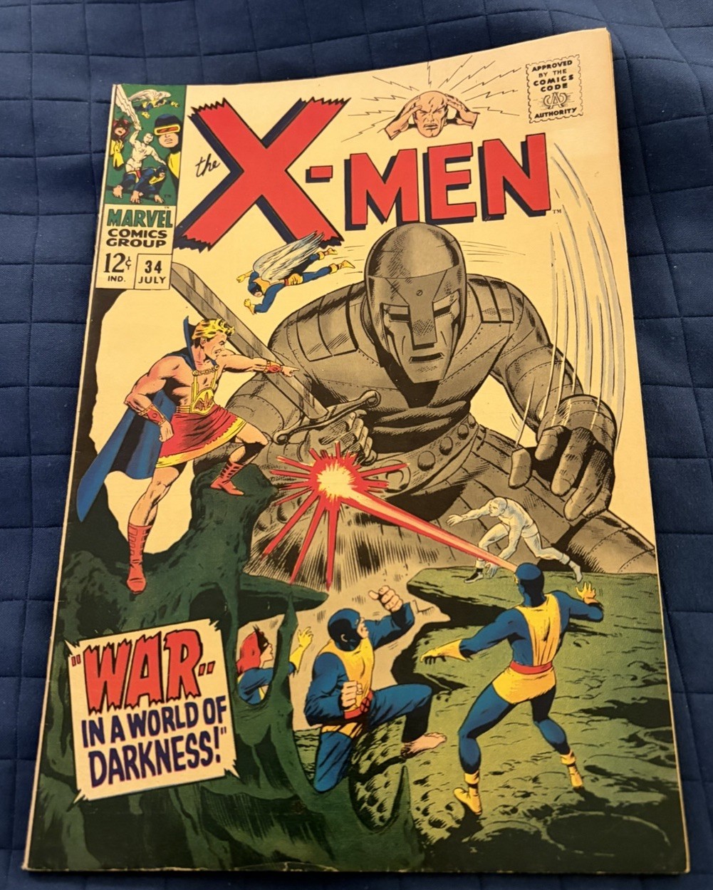 1967 The X-Men Marvel Comic Book #34 Mole Man Tyrannus Roy Thomas 1967 The X-Men Marvel Comic Book #34 Mole Man Tyrannus Roy Thomas