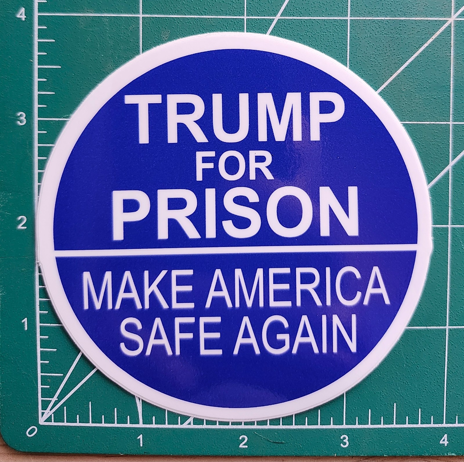 Trump For Prison Make America Safe Again POLITICAL BUMPER STICKER ANTI TRUMP Trump For Prison Make America Safe Again POLITICAL BUMPER STICKER ANTI TRUMP