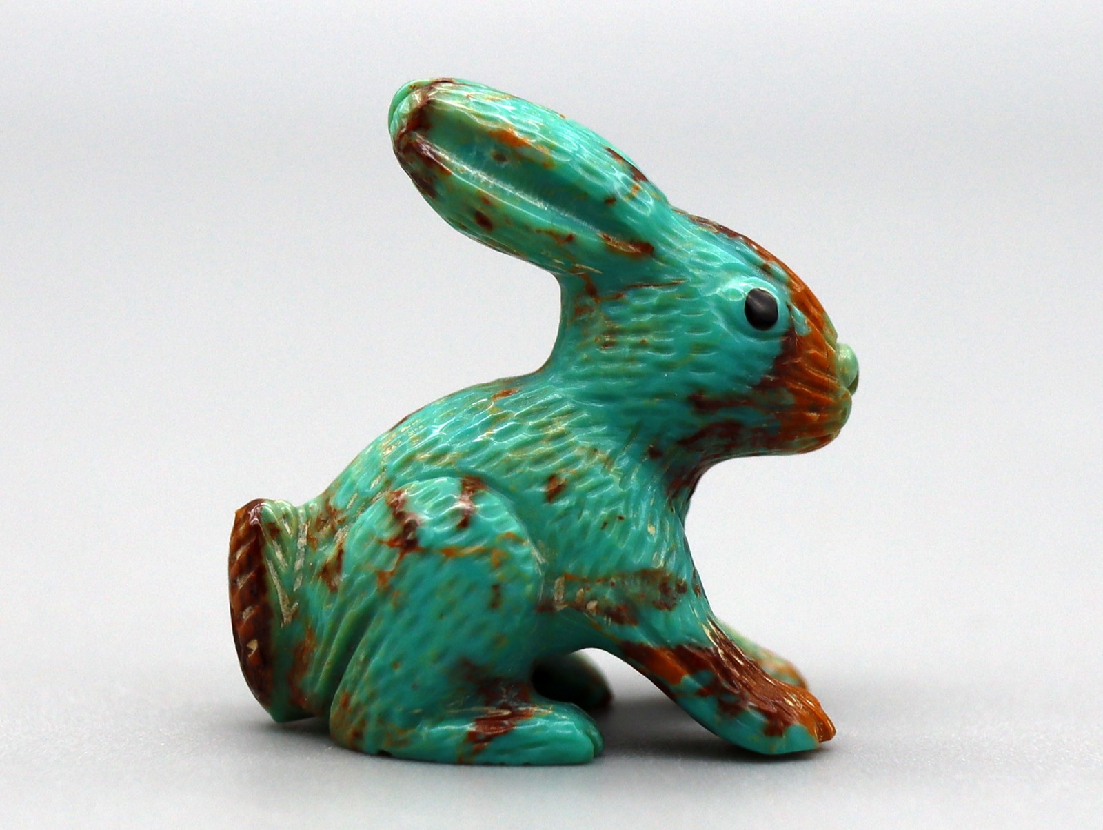 Fabian Cheama (d) Turquoise Zuni Desert Hare Fetish Fabian Cheama (d) Turquoise Zuni Desert Hare Fetish