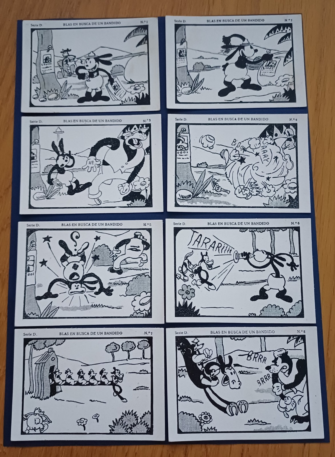 1929 OSWALD THE LUCKY RABBIT cards, full set of  15 cards, ultra rare