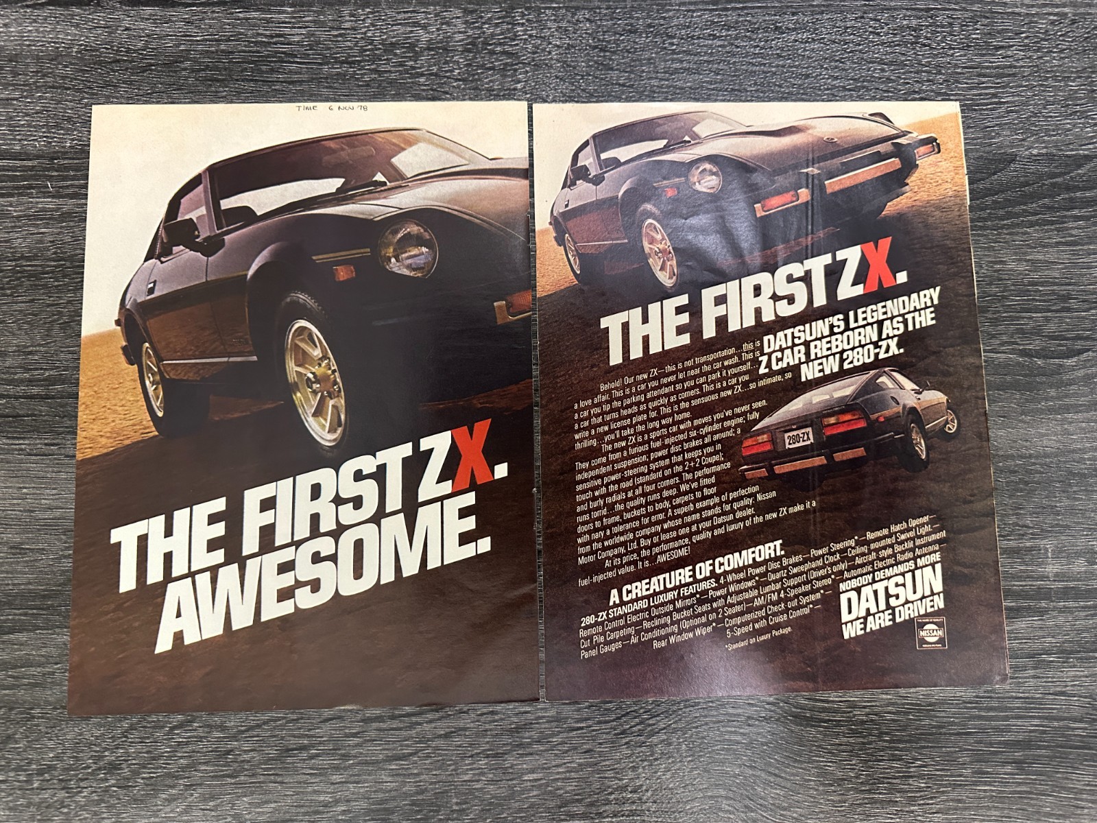 1979 Datsun 280ZX Original Vintage Magazine Ad The First ZX Nissan Z Car 1979 Datsun 280ZX Original Vintage Magazine Ad The First ZX Nissan Z Car