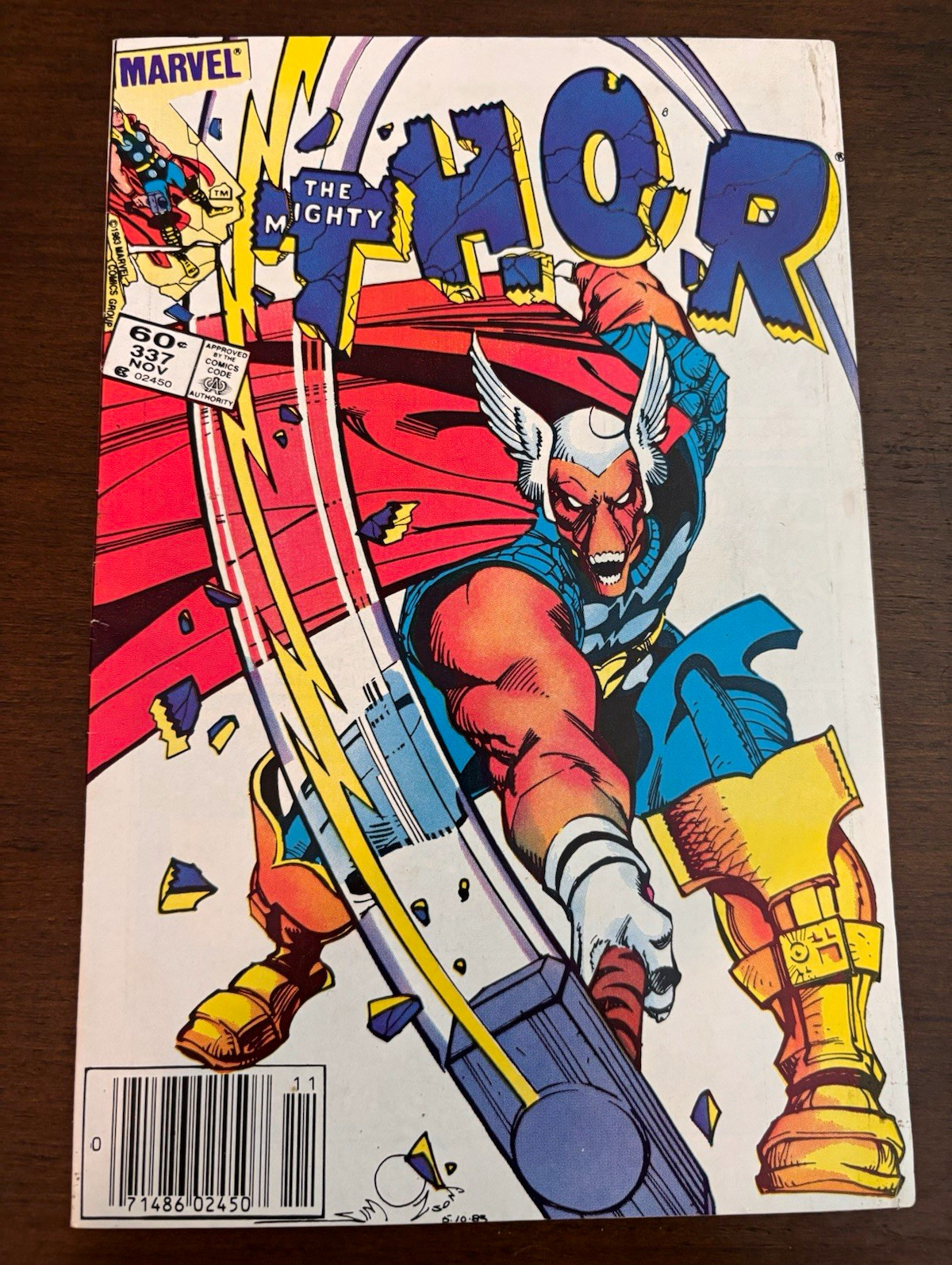 Thor #337 1983 Newsstand 1st Beta Ray Bill Walt Simonson Marvel Key Thor #337 1983 Newsstand 1st Beta Ray Bill Walt Simonson Marvel Key