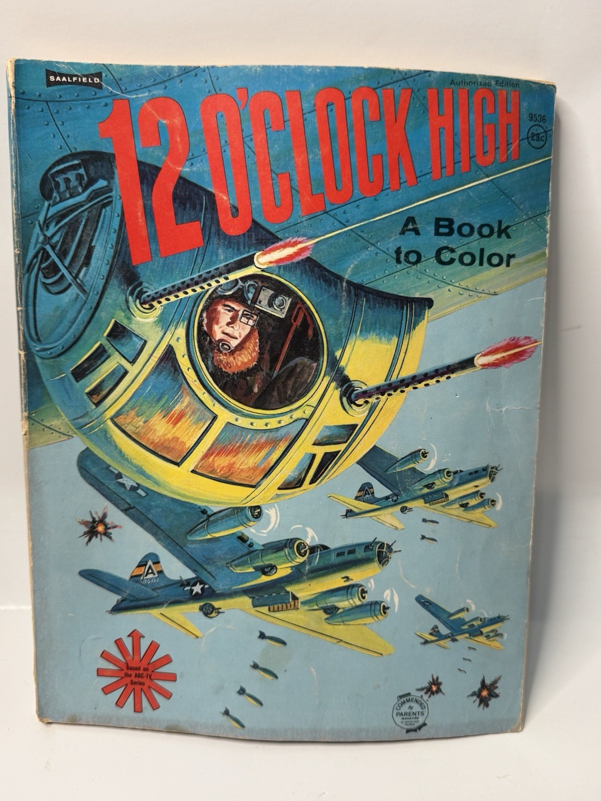 VTG 12 O\' Clock High WW2 Vintage Coloring Book Saalfield Publishing Co Rare 1965 VTG 12 O\' Clock High WW2 Vintage Coloring Book Saalfield Publishing Co Rare 1965