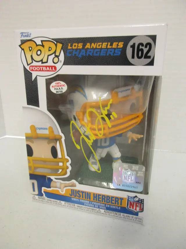 Justin Herbert of the LA Chargers signed autographed Funko Pop Figure PAAS COA 7