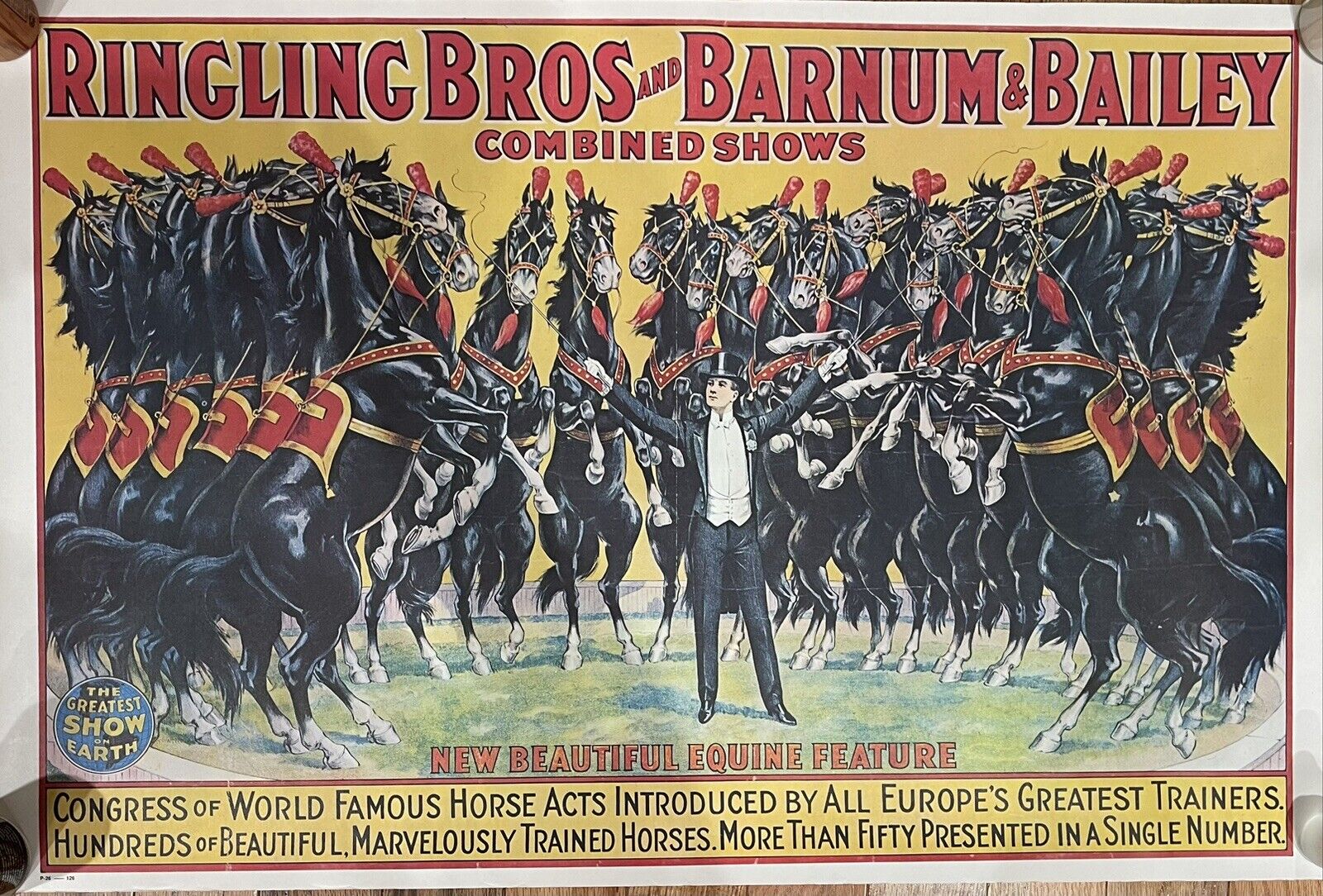 5 Mint Vtg 1985 Ringling Brothers & Barnum & Bailey Circus Posters 1st Time Open