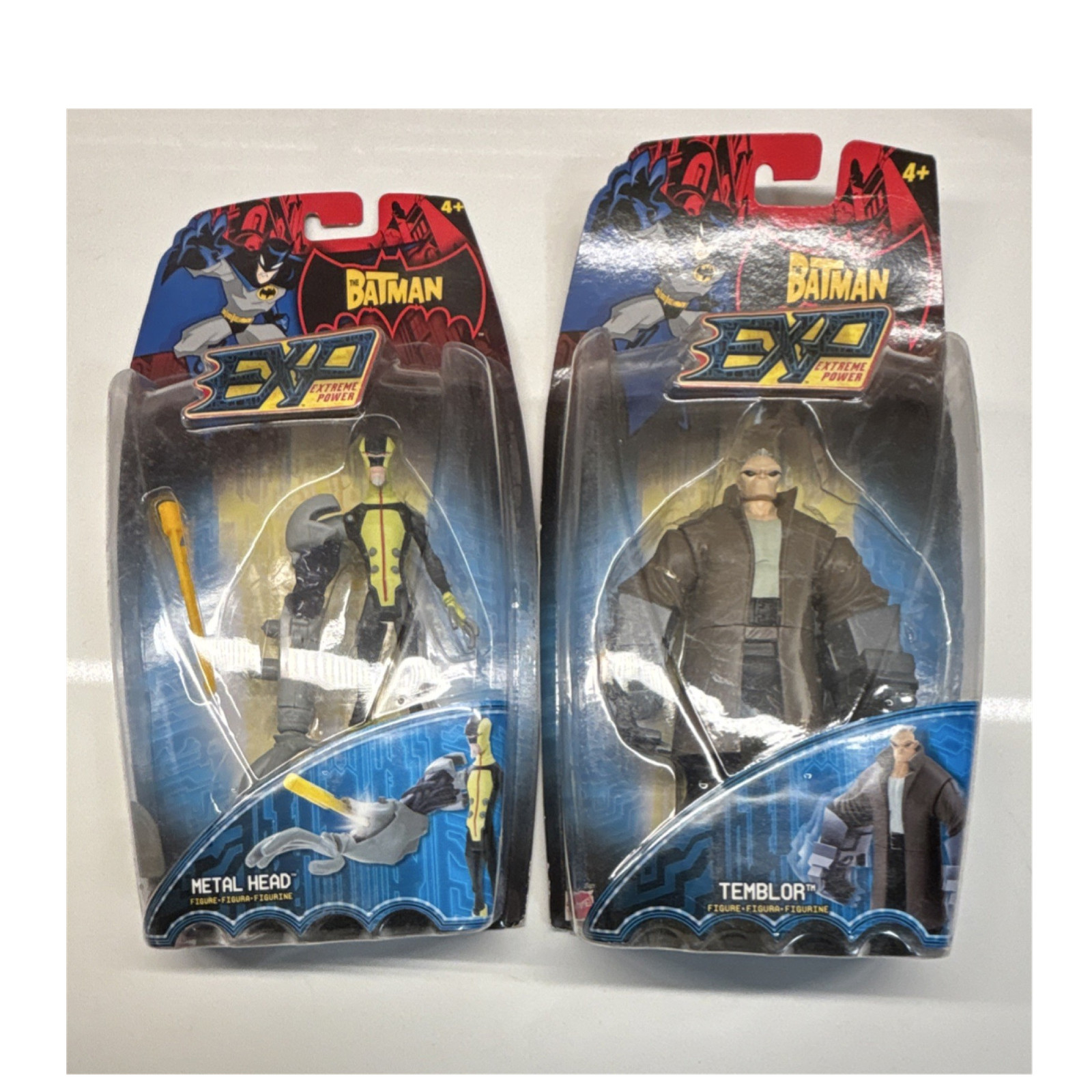 Mattel The Batman EXP Extreme Power Metal Head & Temblor Figures Boxed Original Mattel The Batman EXP Extreme Power Metal Head & Temblor Figures Boxed Original