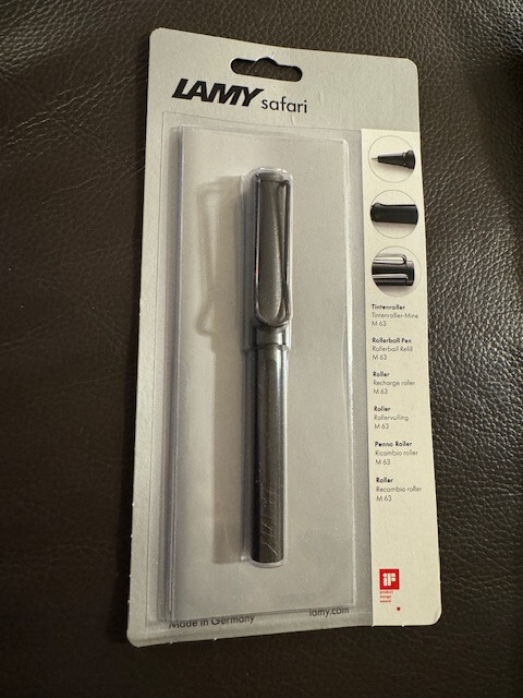NEW LAMY Safari Rollerball Pen MADE IN GERMANY SEALED BLACK UMBRA 317 NEW LAMY Safari Rollerball Pen MADE IN GERMANY SEALED BLACK UMBRA 317
