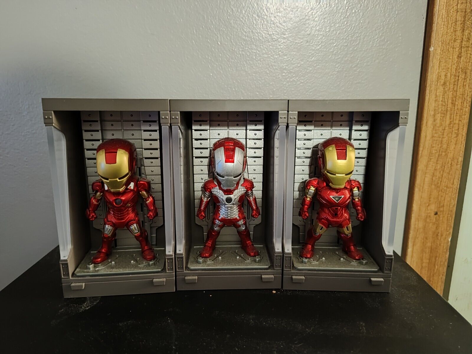 Beast Kingdom Iron Man Mark  5,6,7.  Mini Egg Attack Hall of Armor