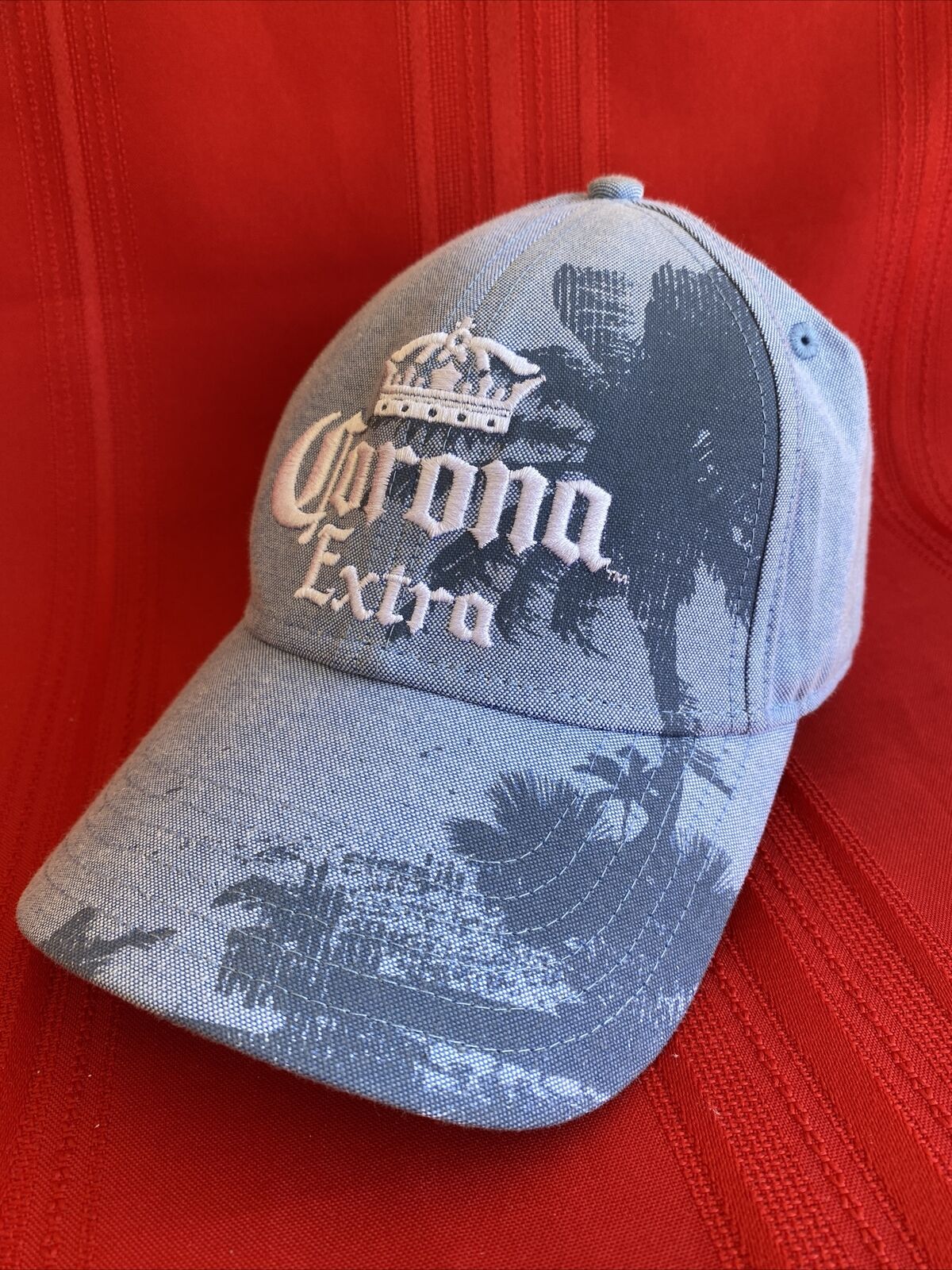 Corona Extra Beer Baseball Cap Hat Adjustable Snapback Light Blue One Size NWOT