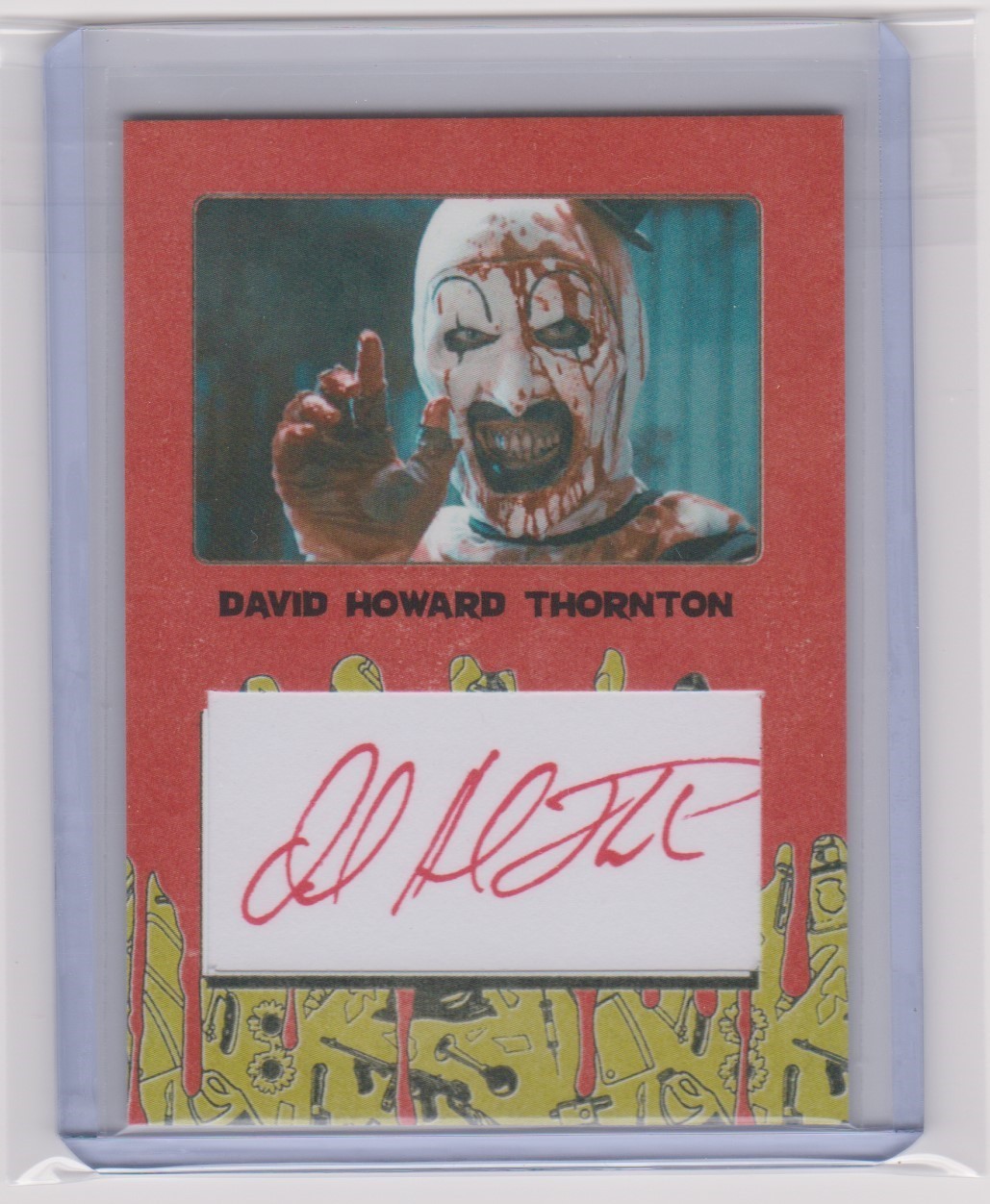 2026 Fright-Rags TERRIFIER 2 Autograph Auto DAVID HOWARD THORNTON - 50 made (B) 2026 Fright-Rags TERRIFIER 2 Autograph Auto DAVID HOWARD THORNTON - 50 made (B)