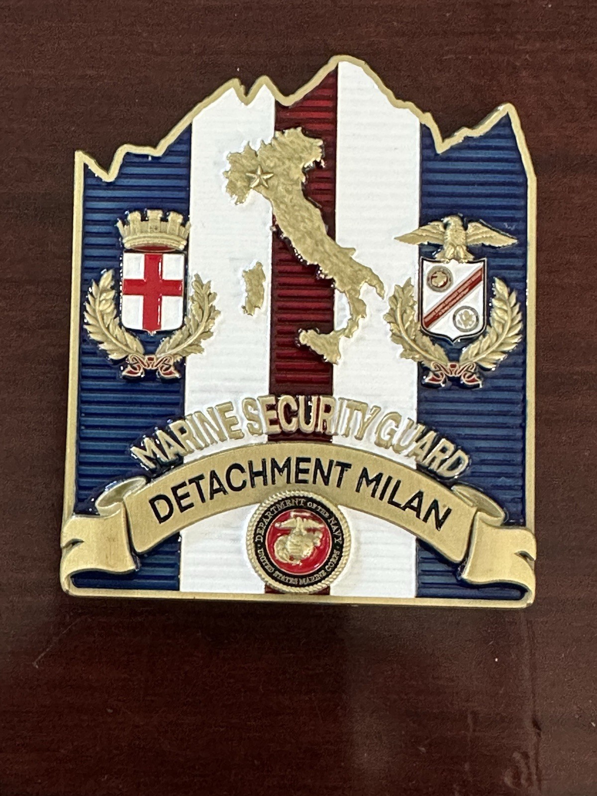 U.S. Consulate Milan Italy Marine Security Guard (MSG) Challenge Coin U.S. Consulate Milan Italy Marine Security Guard (MSG) Challenge Coin
