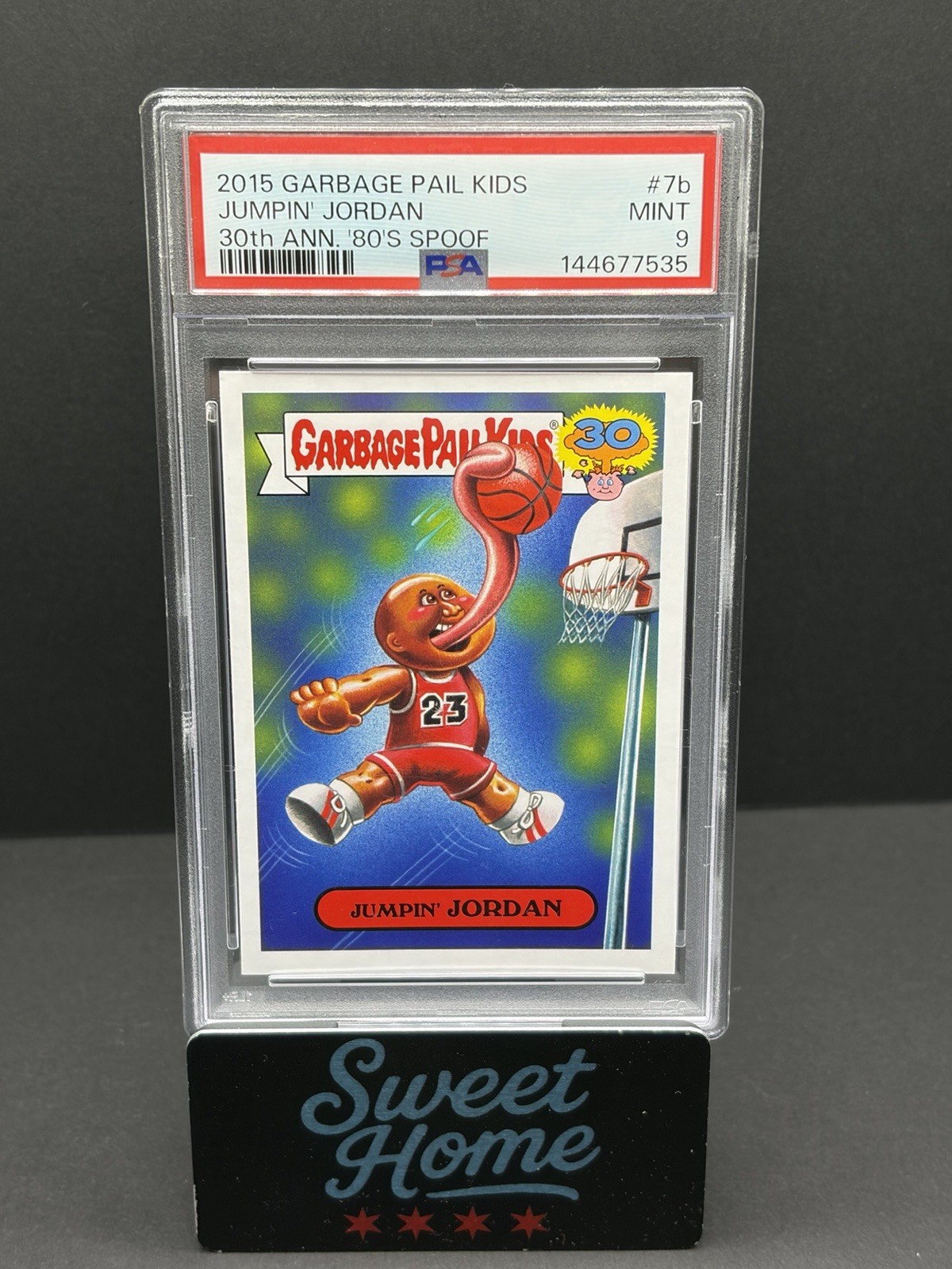 Topps 2015 Garbage Pail Kids 30th Ann Jumpin\' Jordan #7b PSA 9 Cert 144677535 Topps 2015 Garbage Pail Kids 30th Ann Jumpin\' Jordan #7b PSA 9 Cert 144677535