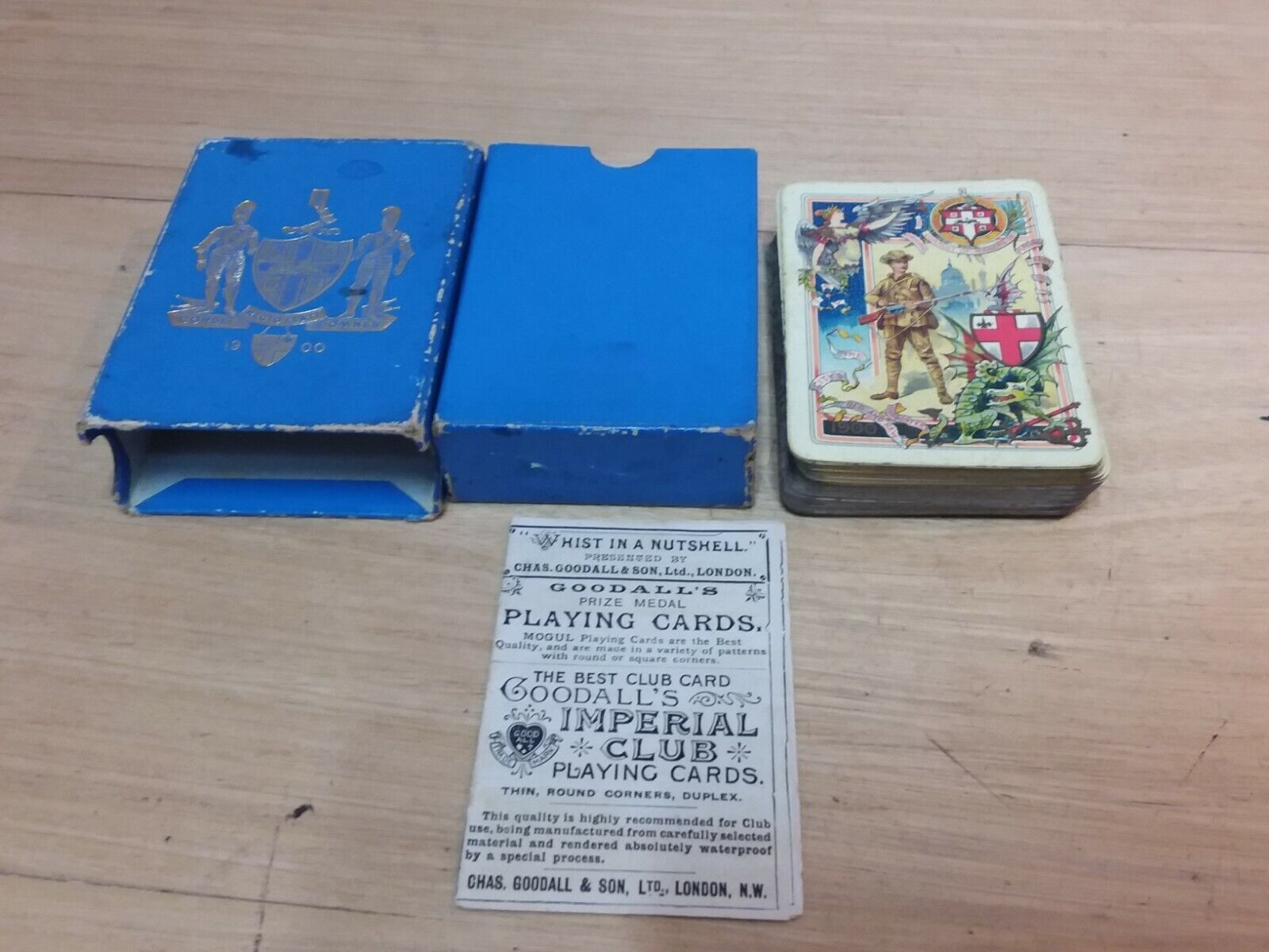 Antique playing cards the worship company 1900 Boer war