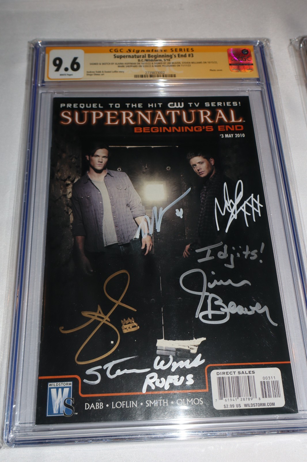 RARE CGC SS 9.6 Supernatural Beginning's End 3 Signed 5x TV Show Cast Photo Cvr RARE CGC SS 9.6 Supernatural Beginning's End 3 Signed 5x TV Show Cast Photo Cvr