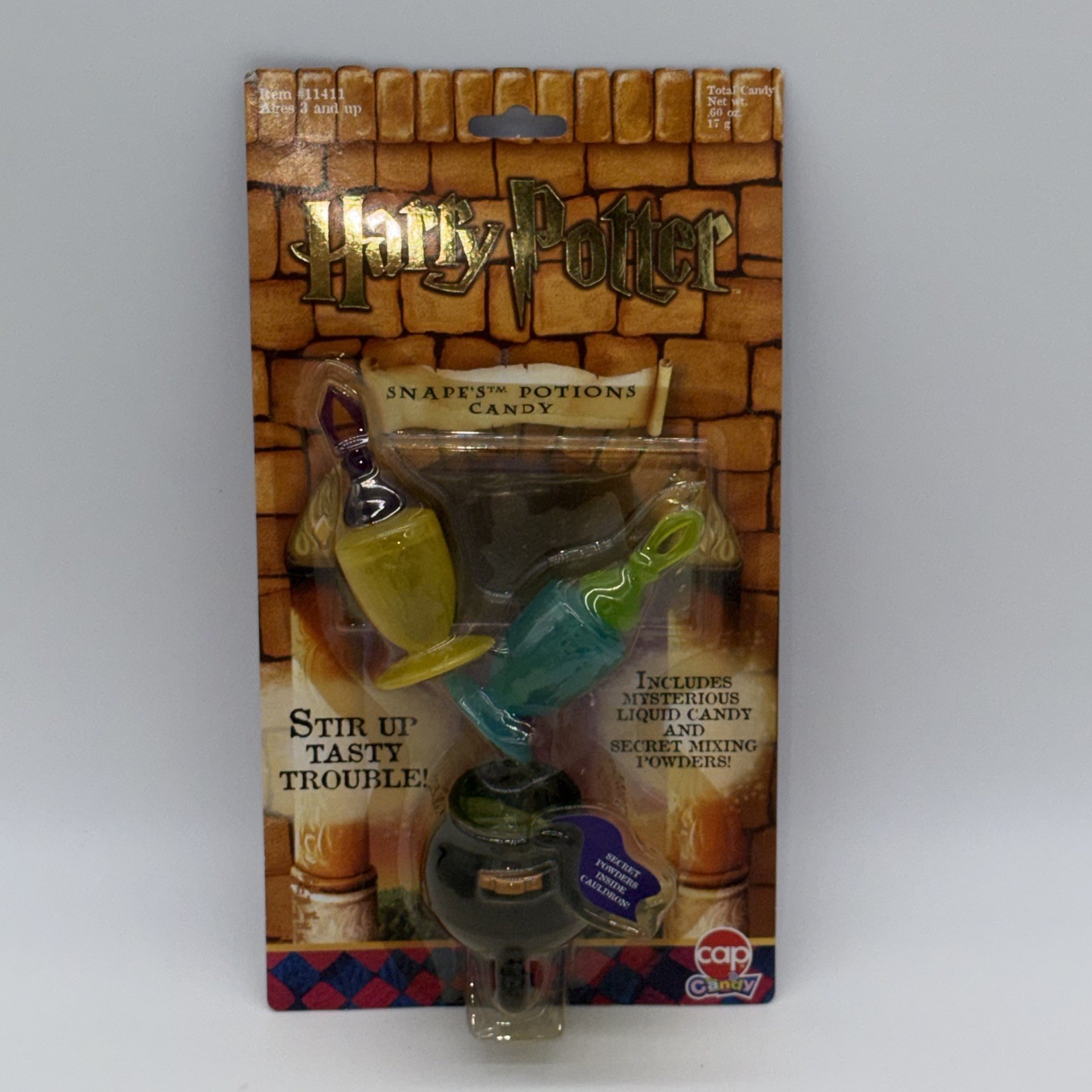 Vintage 2001 Harry Potter Snape's Potions Candy Sealed DISPLAY ONLY #11411 RARE