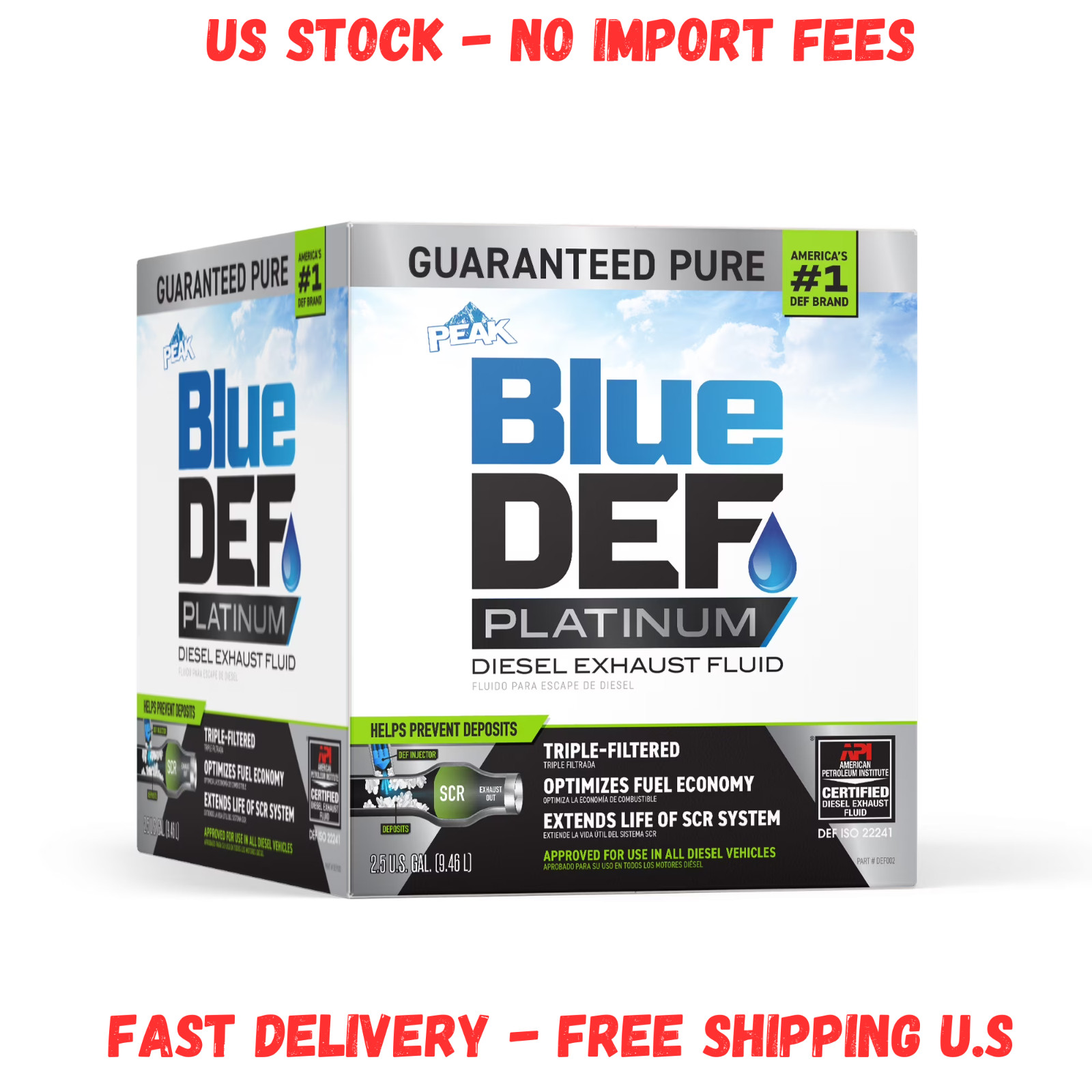 HOT DEAL BlueDEF PLATINUM Diesel Exhaust Fluid, 2.5 gal