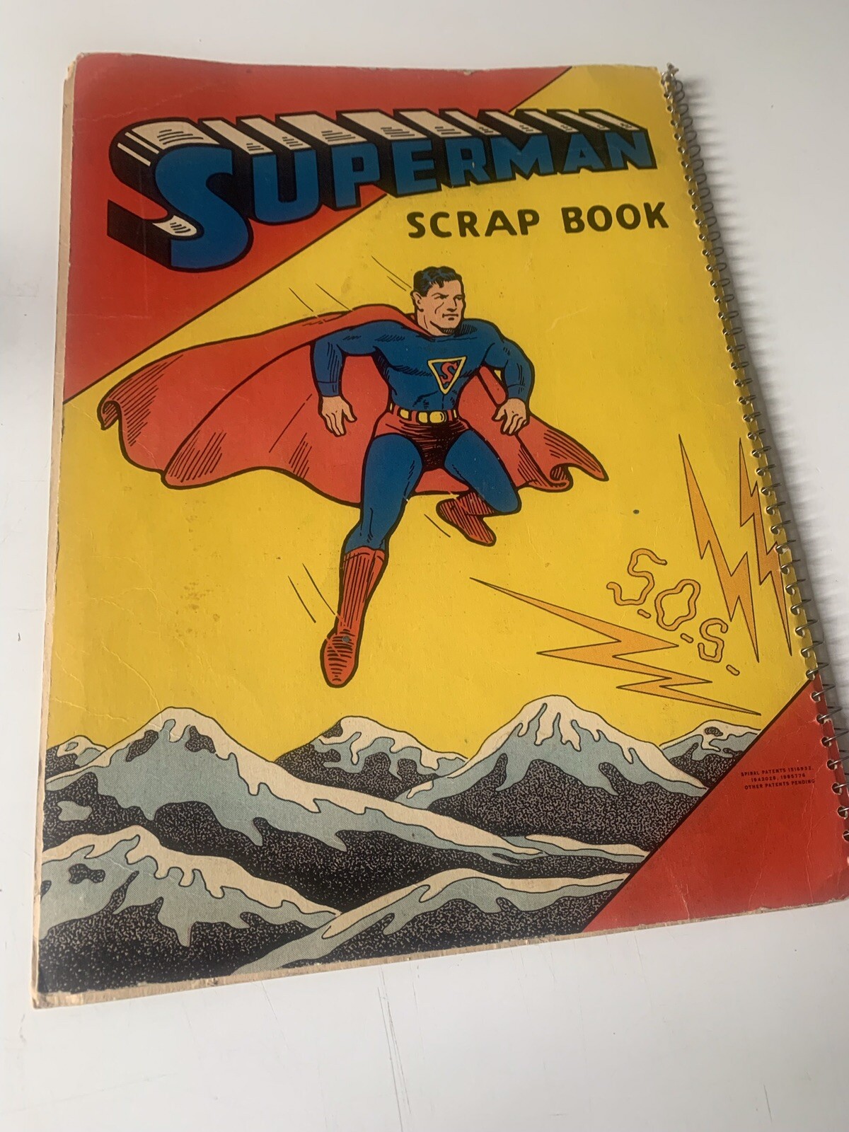 1940 SUPERMAN #2 Golden Age DC Comic Scrapbook #1503 Saalfield Front & Back Only 1940 SUPERMAN #2 Golden Age DC Comic Scrapbook #1503 Saalfield Front & Back Only