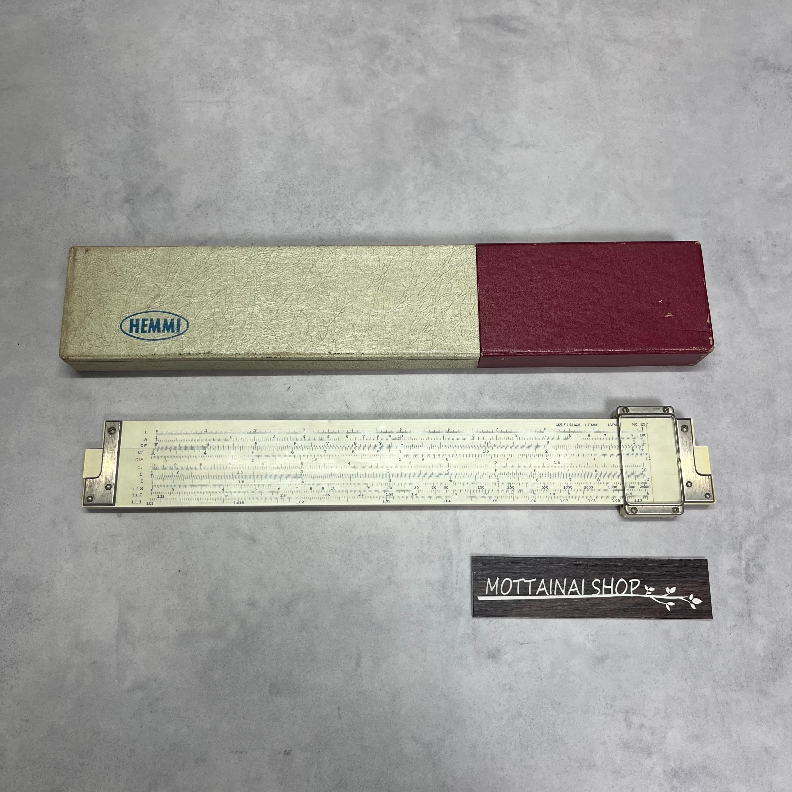 Chemical Engineers Sun Hemmi 257 Bamboo Slide Rule Tested 【1day ship】