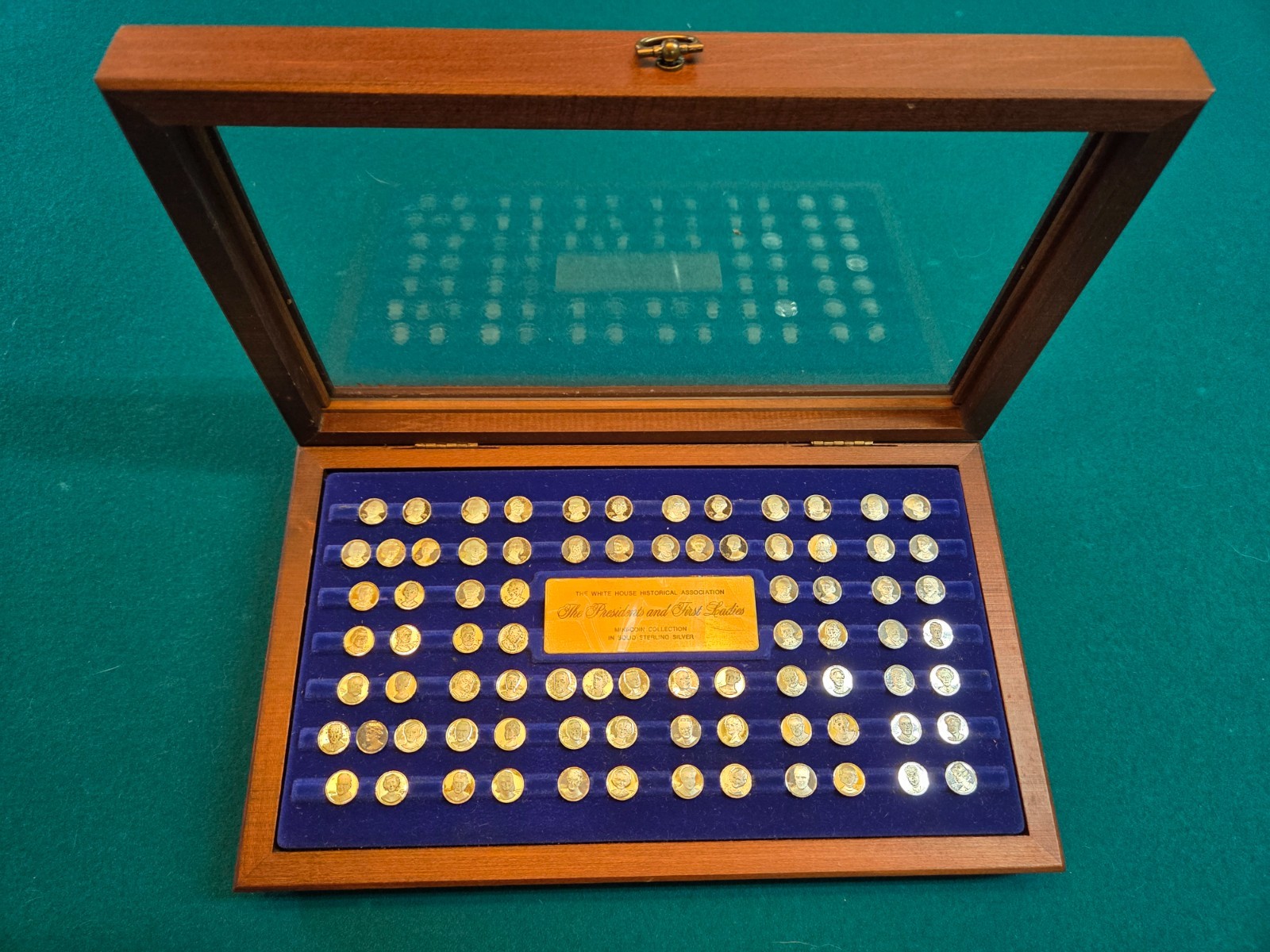 Franklin Mint Presidents & First Ladies Mini-Coin Sterling Silver Set 80 Pcs COA Franklin Mint Presidents & First Ladies Mini-Coin Sterling Silver Set 80 Pcs COA