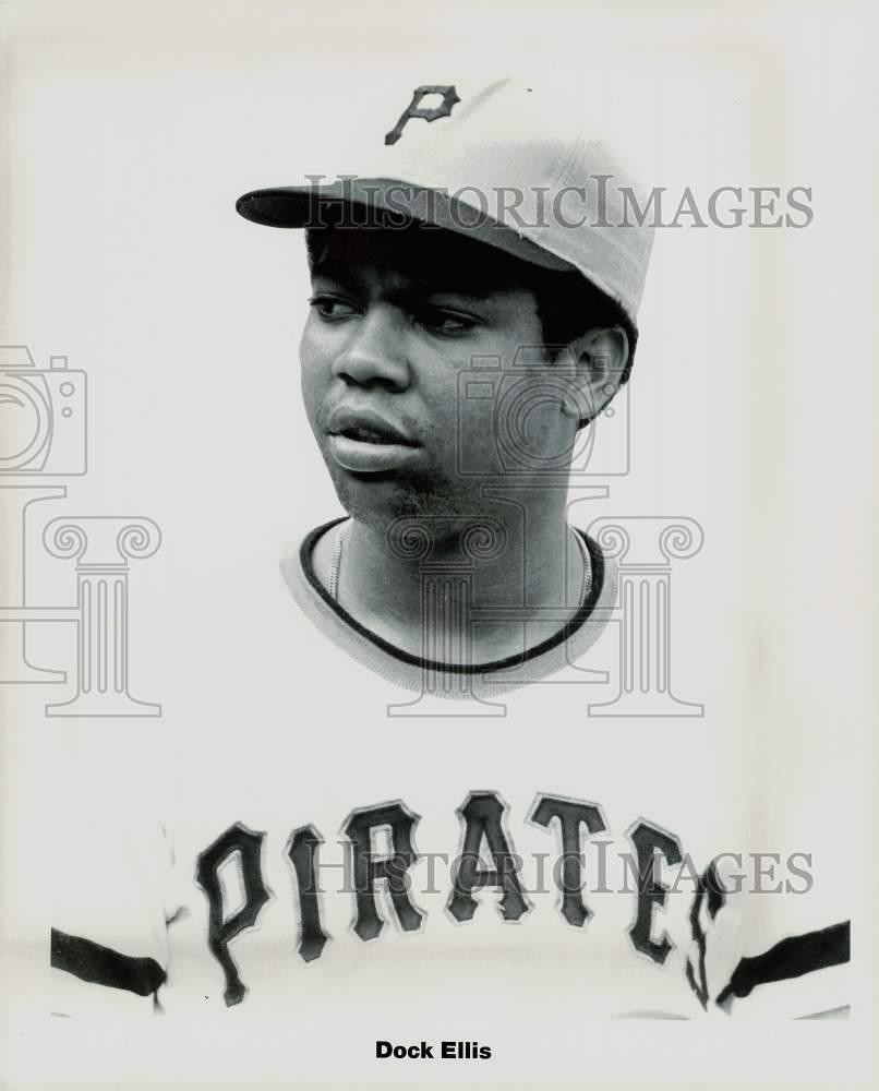 1971 Press Photo Dock Ellis, Pittsburgh Pirates Pitcher - lry20632 1971 Press Photo Dock Ellis, Pittsburgh Pirates Pitcher - lry20632