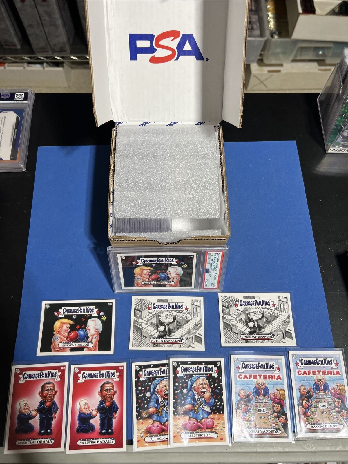 2020 TOPPS GPK DISGRACE TO THE WHITE HOUSE SET 7 - COMPLETE 10-CARD SET W/PSA