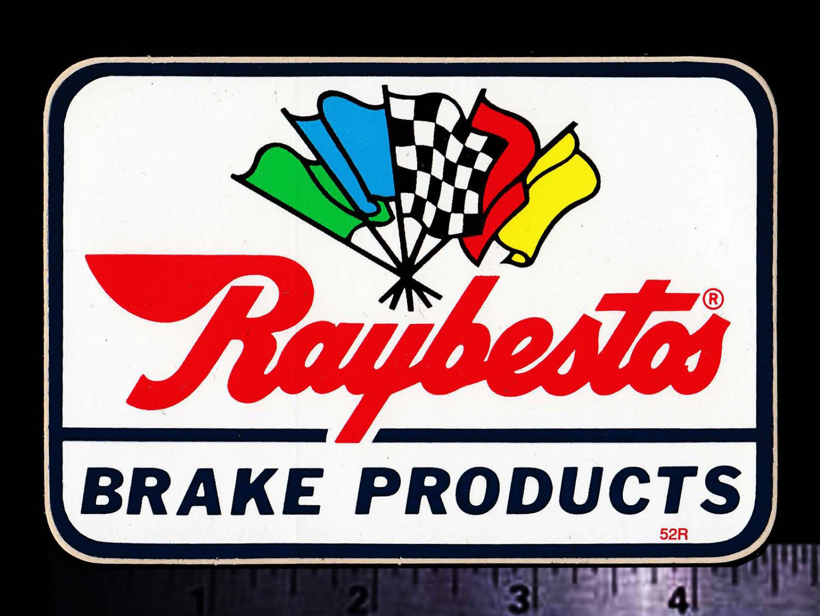 RAYBESTOS Brake Products - Original Vintage 1970's Racing Decal/Sticker RAYBESTOS Brake Products - Original Vintage 1970's Racing Decal/Sticker
