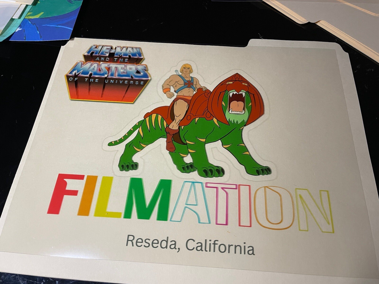 HE-MAN ANIMATION CEL ART FILMATION MOTU PUBLICITY CONCEPT She-Ra Vintage F1 HE-MAN ANIMATION CEL ART FILMATION MOTU PUBLICITY CONCEPT She-Ra Vintage F1
