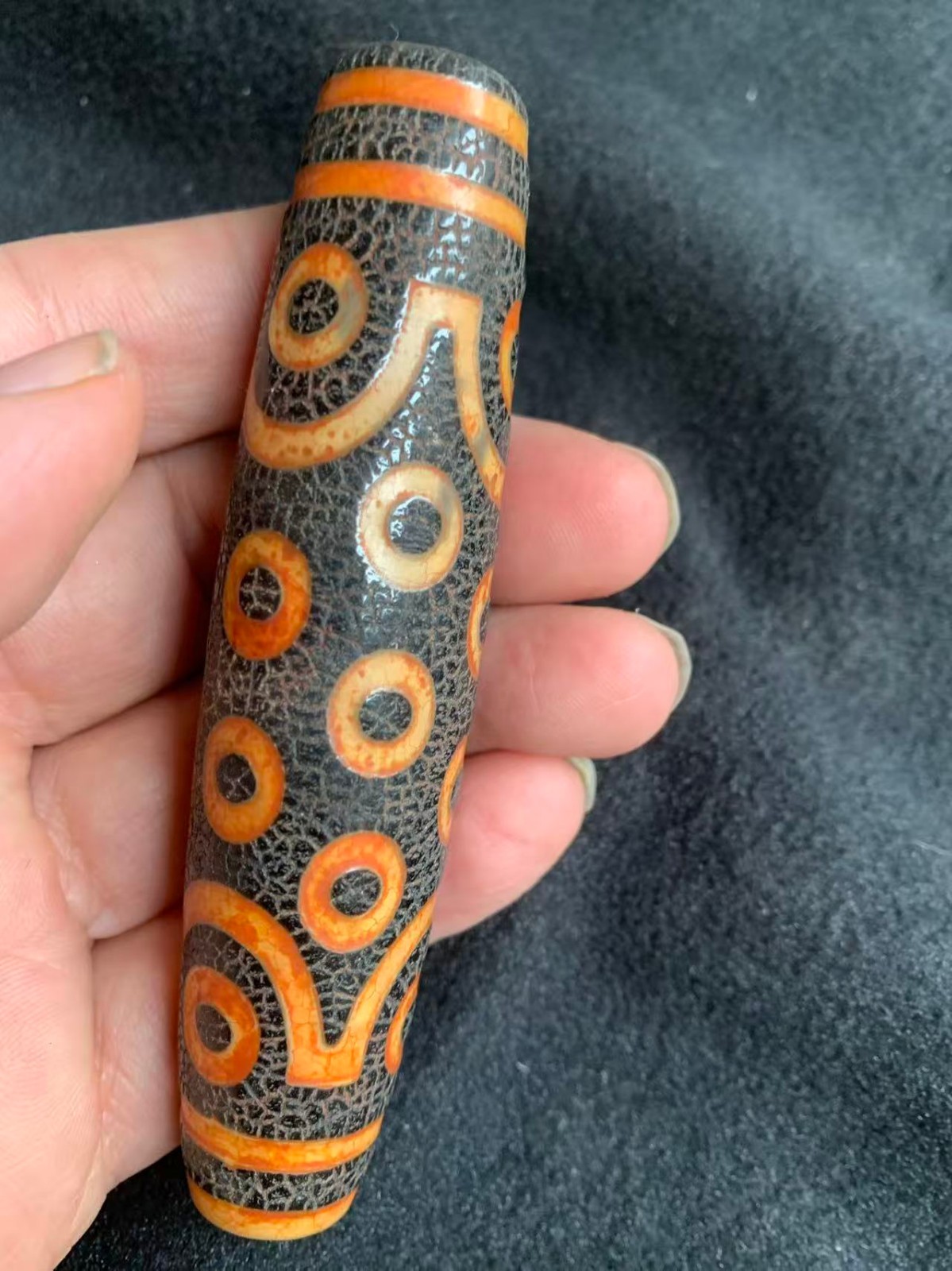 Wonderful Large Rare Tibetan Old Dragon Vein Agate Dzi *21Eyed* Bead Wonderful Large Rare Tibetan Old Dragon Vein Agate Dzi *21Eyed* Bead