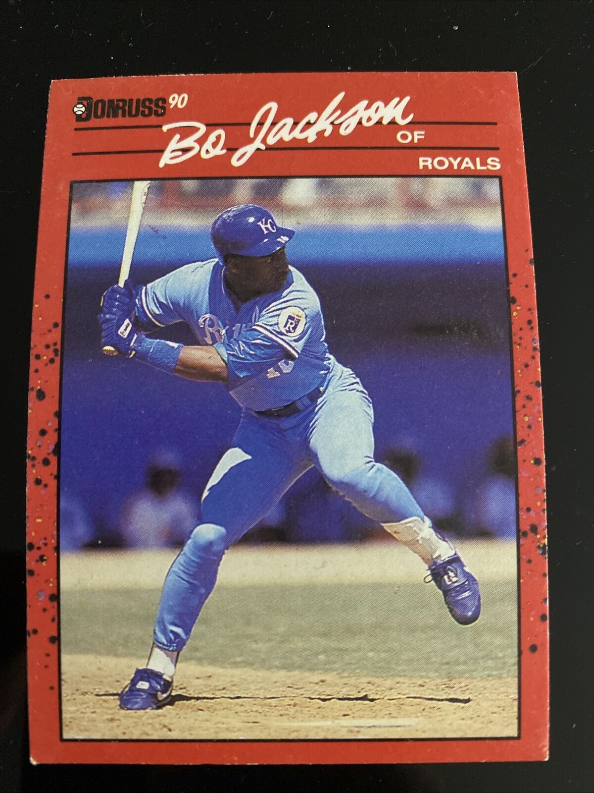 BO JACKSON 1990 Donruss #61 ERROR Card No Period Dot After Inc RARE KC Royals