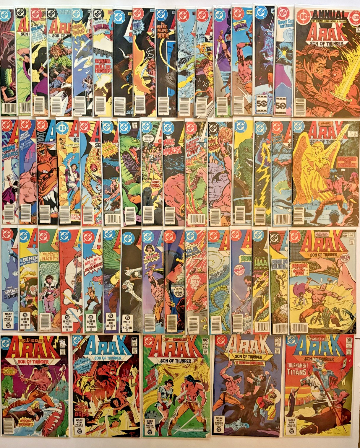 COMPLETE SERIES Arak Son of Thunder #1-50 + Annual (DC, 1981-1985) COMPLETE SERIES Arak Son of Thunder #1-50 + Annual (DC, 1981-1985)