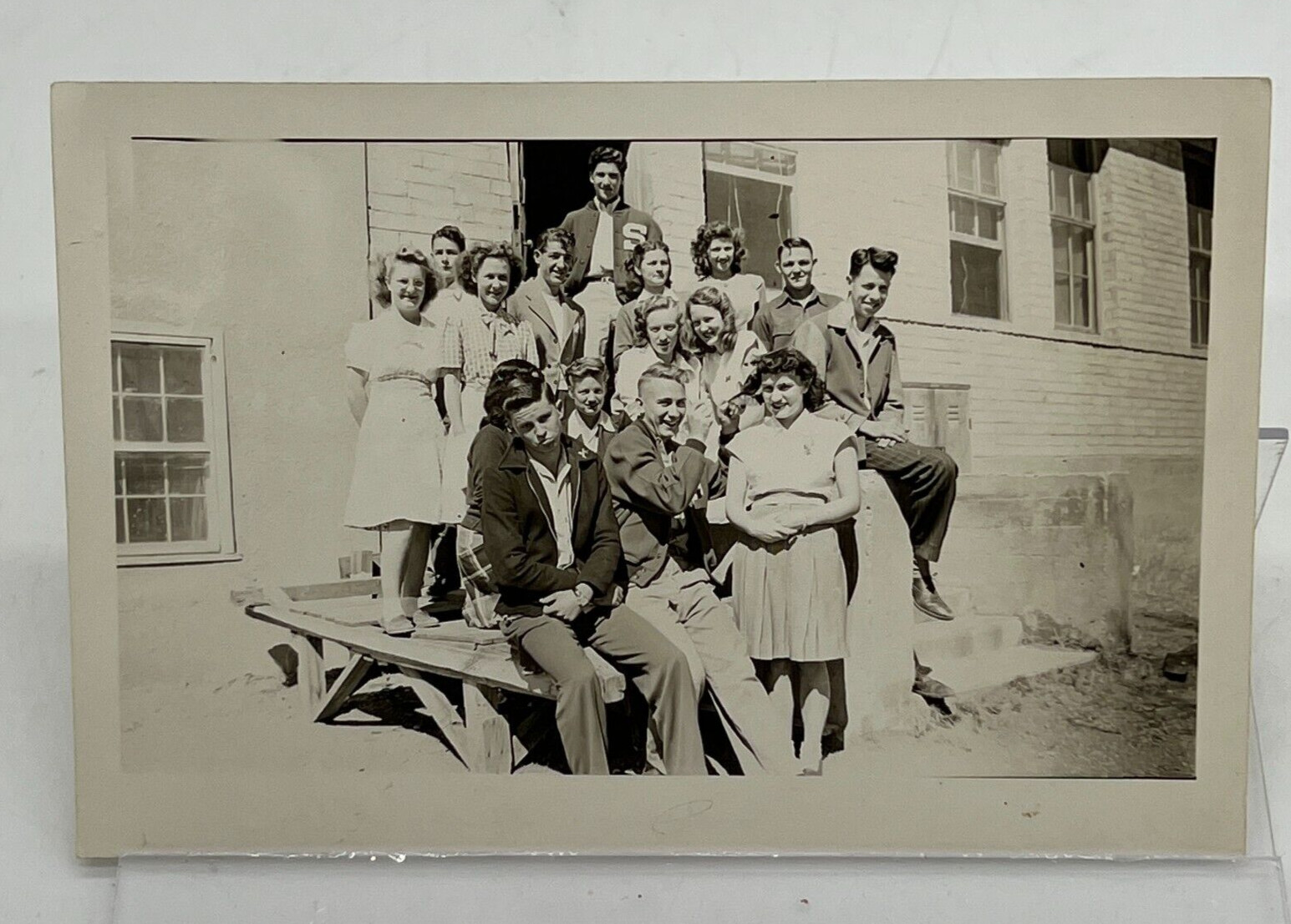 VTG 1950\'s Photo Hot Springs New Mexico High School Chemistry Class 4x6