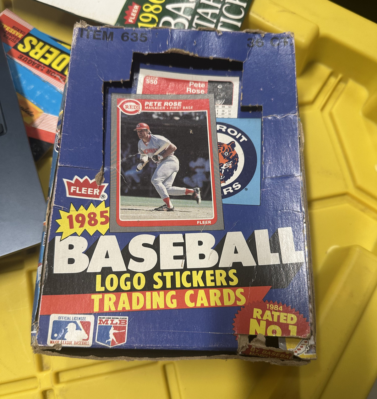 1985 Fleer Box EMPTY With Pete Rose Picture, No Cards 1985 Fleer Box EMPTY With Pete Rose Picture, No Cards