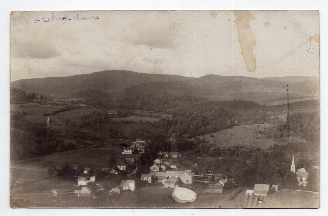 1900s? RPPC - Overhead View - Cornish Flat, New Hampshire 1900s? RPPC - Overhead View - Cornish Flat, New Hampshire