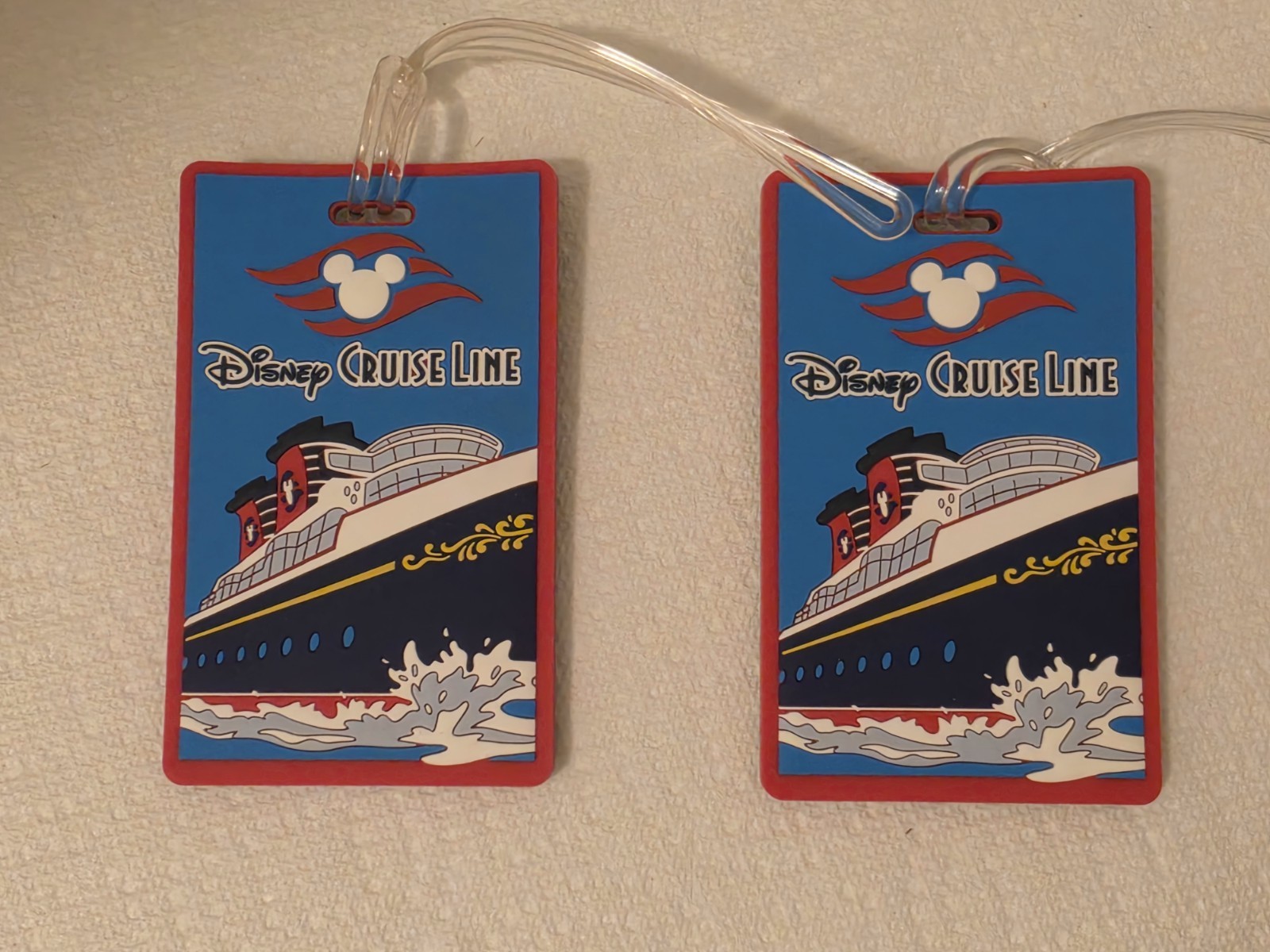 Disney Cruise Line Luggage Tags SET OF 2 NEW Disney Cruise Line Luggage Tags SET OF 2 NEW