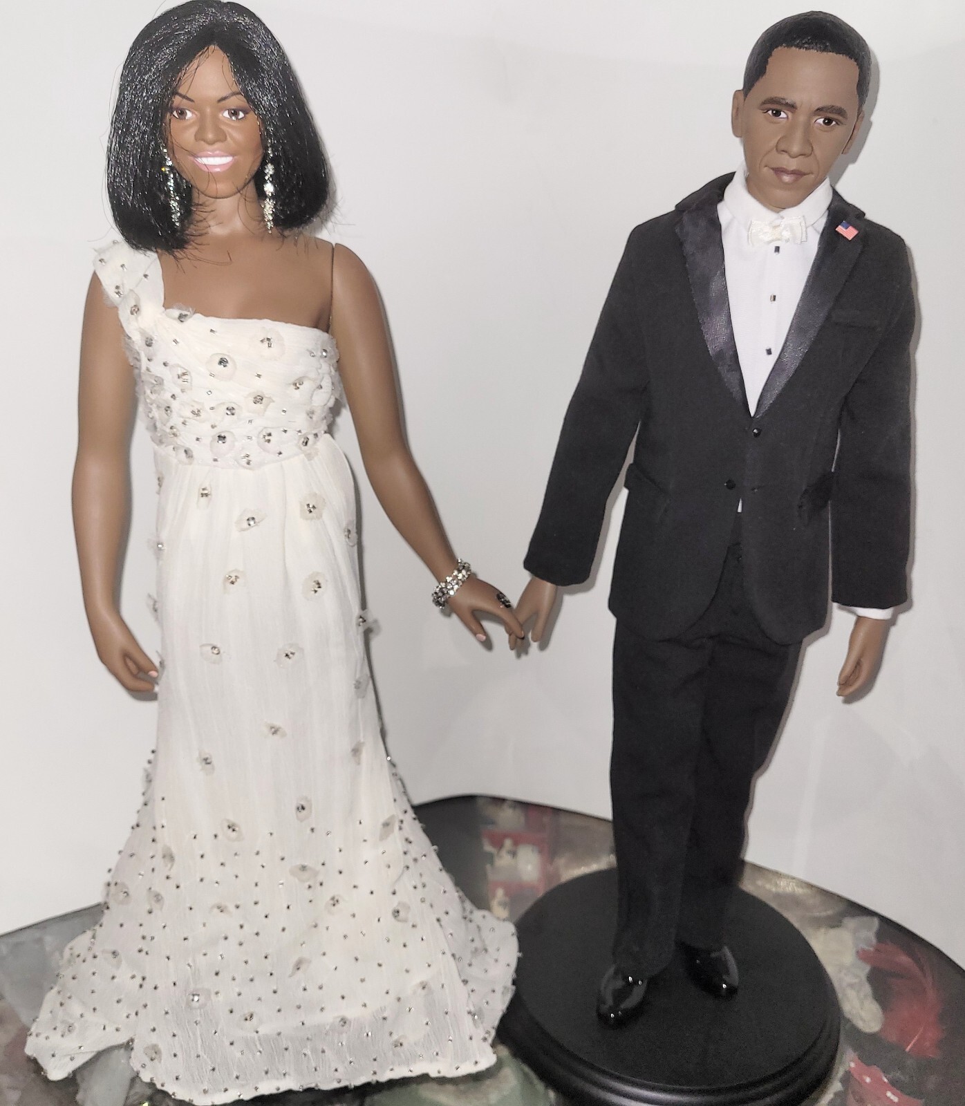 Barack and Michelle Obama 2008 Inauguration Dolls by Danbury Mint Inaugural Barack and Michelle Obama 2008 Inauguration Dolls by Danbury Mint Inaugural