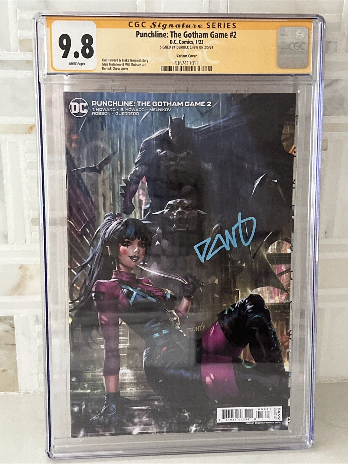 Punchline: The Gotham Game #2 Chew Variant CGC 9.8 SS Signed by Derrick Chew
