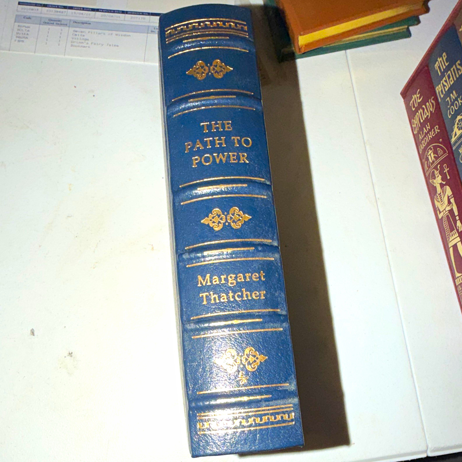 The Path To Power by Margaret Thatcher Easton Press 1995 1st Ed. SIGNED/NUMBERED The Path To Power by Margaret Thatcher Easton Press 1995 1st Ed. SIGNED/NUMBERED