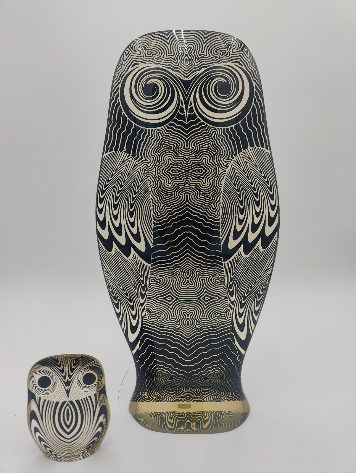 Vintage Abraham Palatnik LARGE Lucite owl w/baby owl Vintage Abraham Palatnik LARGE Lucite owl w/baby owl